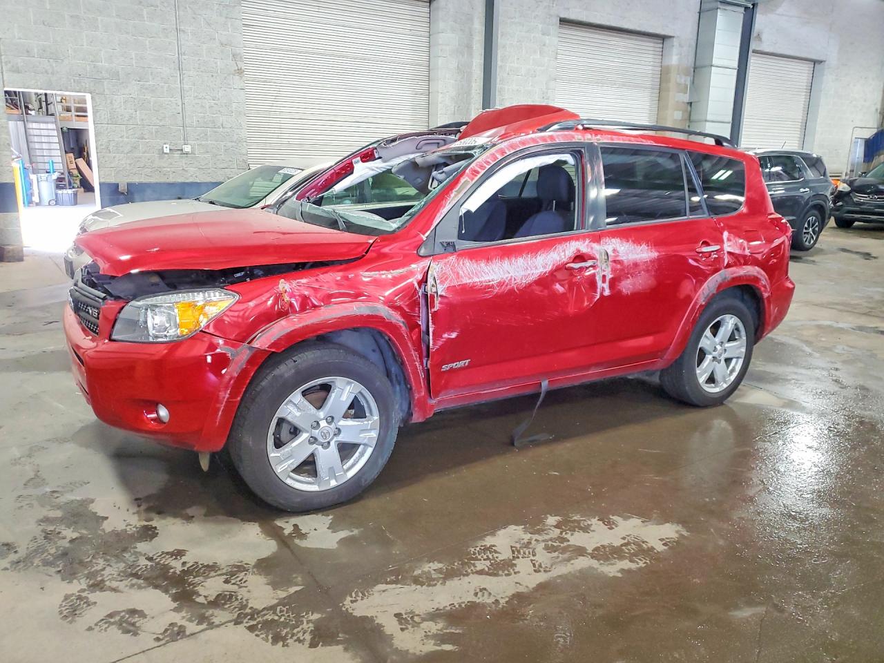 2007 Toyota Rav4 Sport Red vin: JTMBK32V476016836