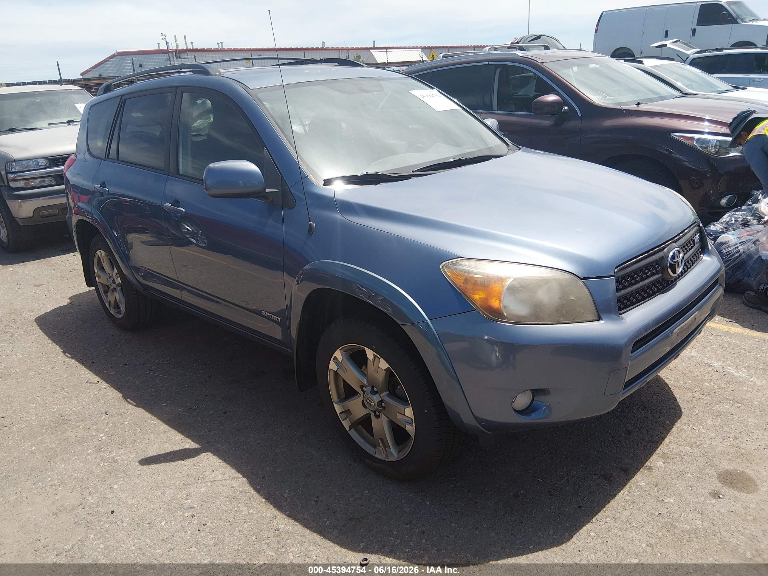 2008 Toyota Rav4 Sport V6 Blue vin: JTMBK32V486042502