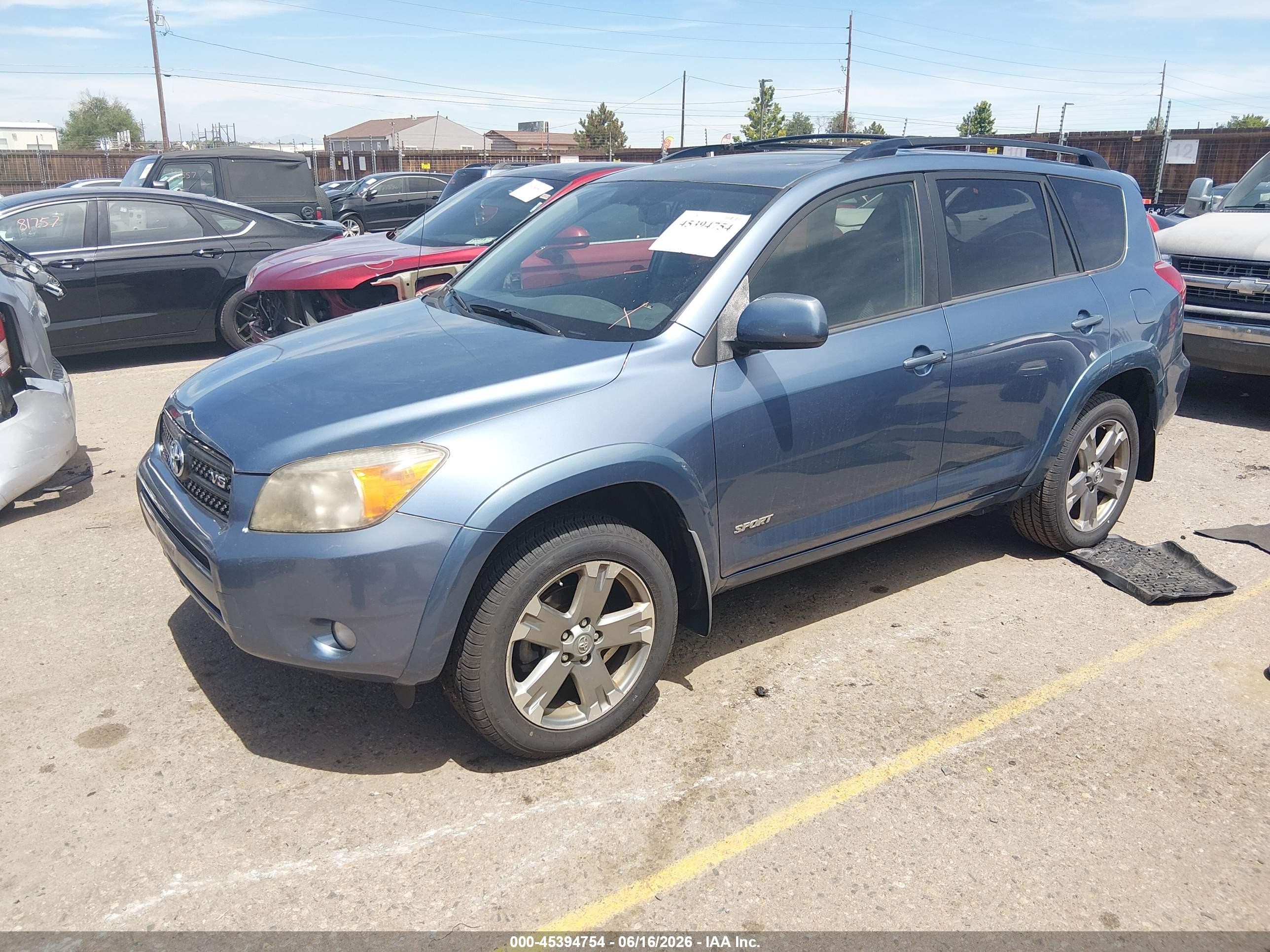 2008 Toyota Rav4 Sport V6 Синий vin: JTMBK32V486042502