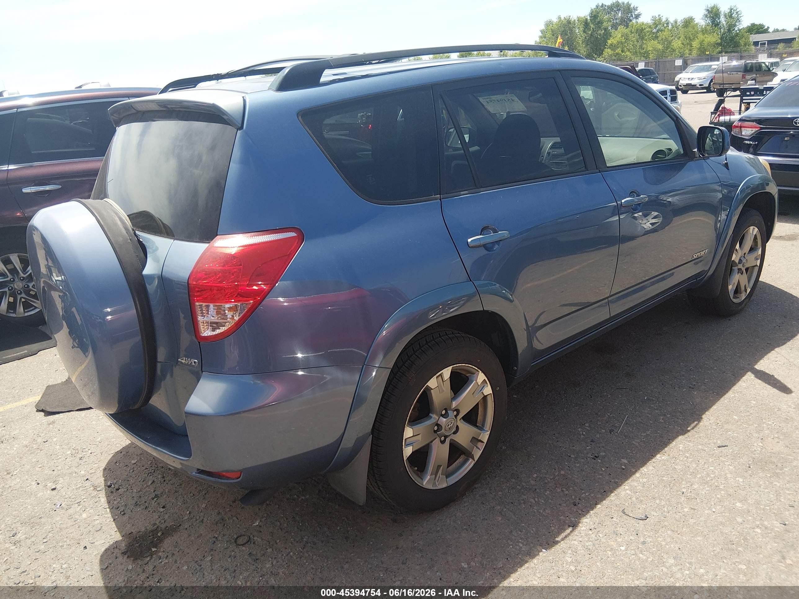 2008 Toyota Rav4 Sport V6 Синий vin: JTMBK32V486042502