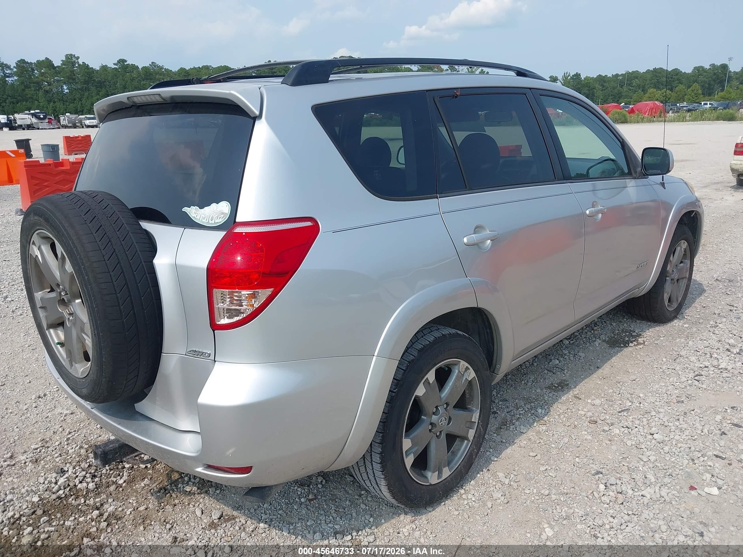 2008 Toyota Rav4 Sport V6 Silver vin: JTMBK32V486046405