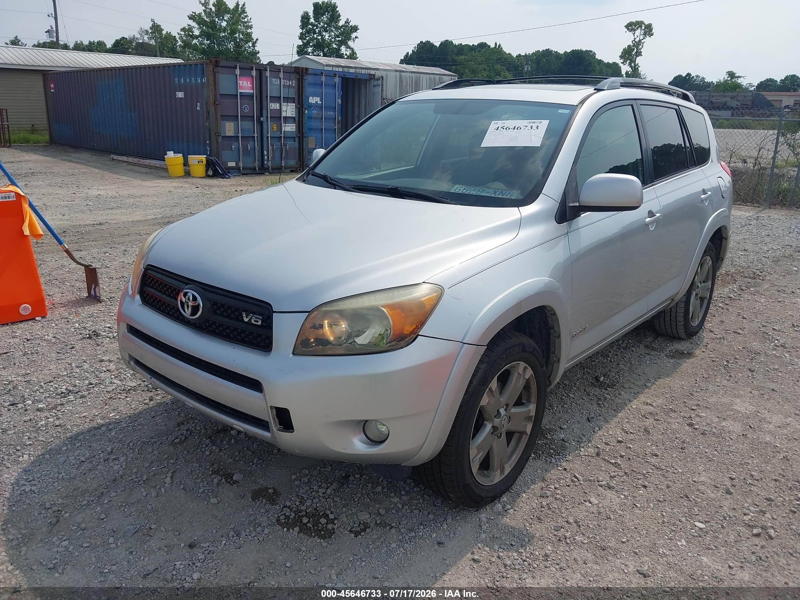 2008 Toyota Rav4 Sport V6 Silver vin: JTMBK32V486046405
