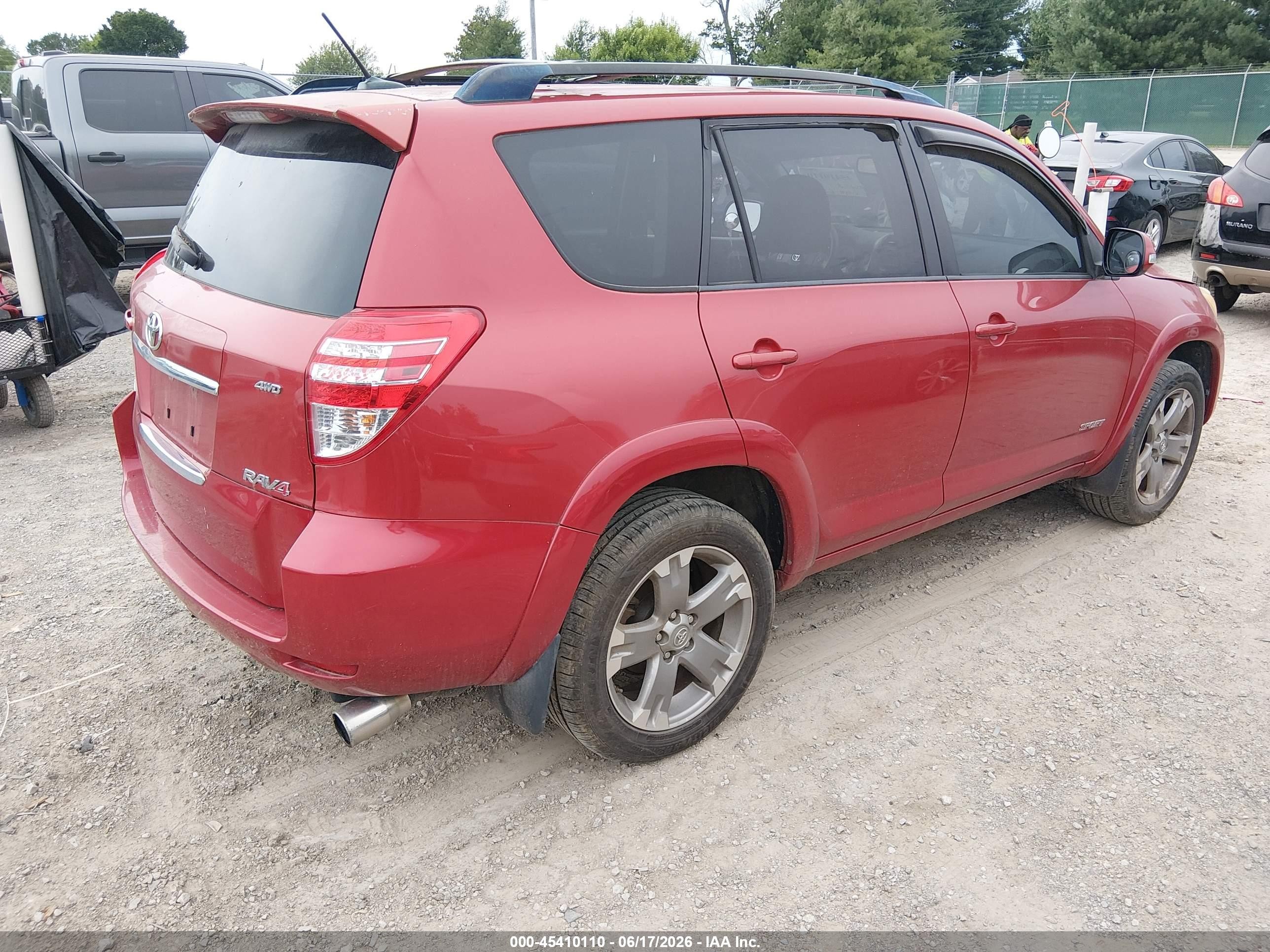 2009 Toyota Rav4 Sport V6 Red vin: JTMBK32V495073207