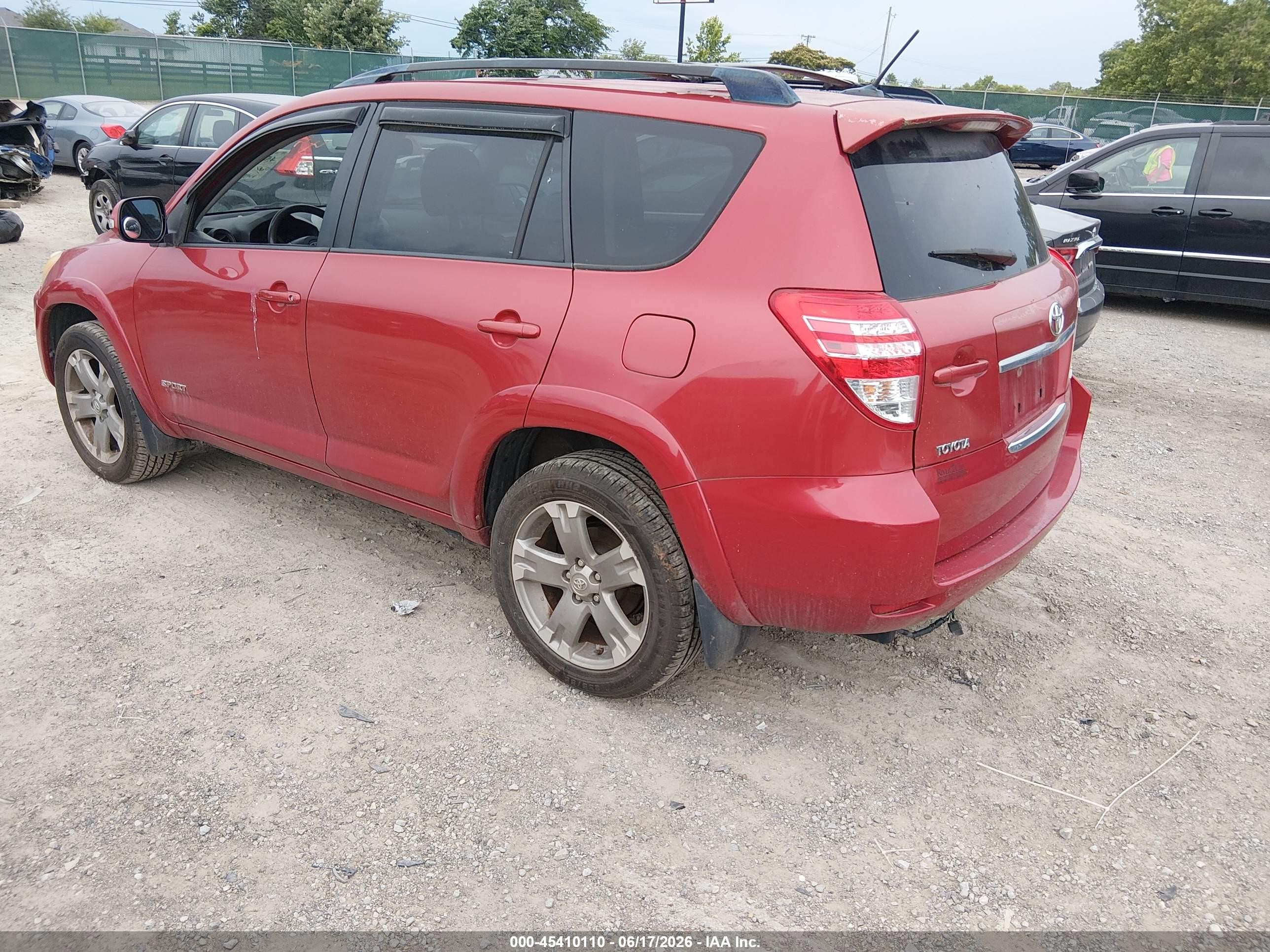 2009 Toyota Rav4 Sport V6 Red vin: JTMBK32V495073207