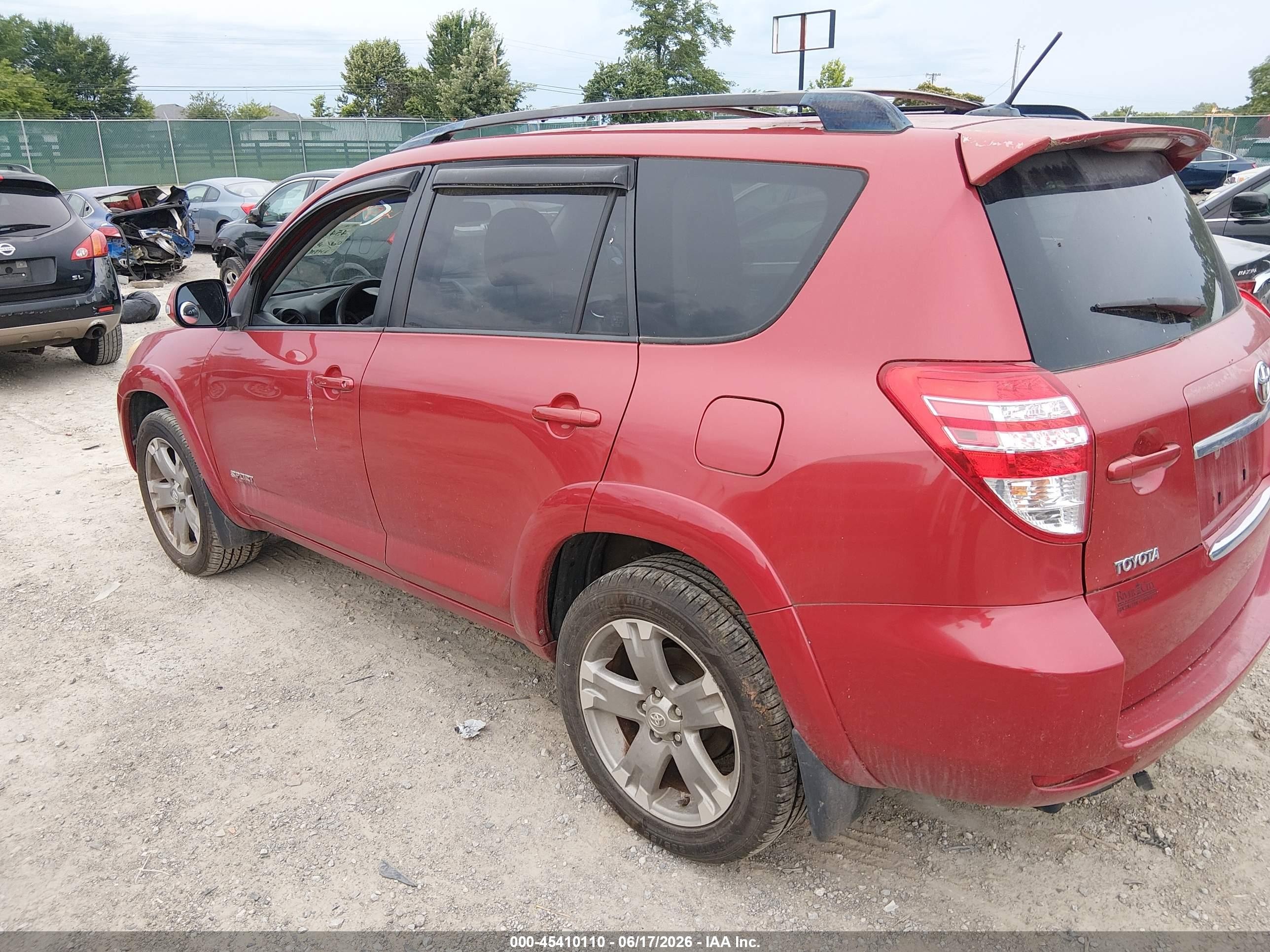 2009 Toyota Rav4 Sport V6 Red vin: JTMBK32V495073207