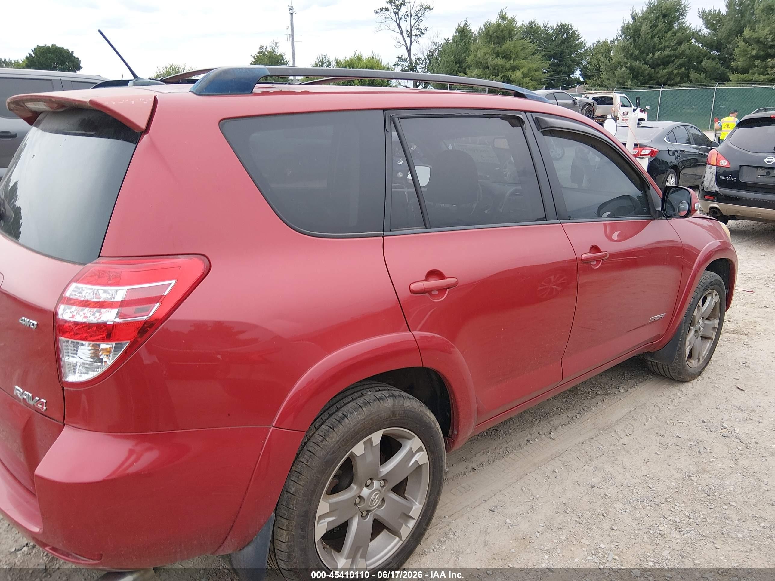 2009 Toyota Rav4 Sport V6 Red vin: JTMBK32V495073207