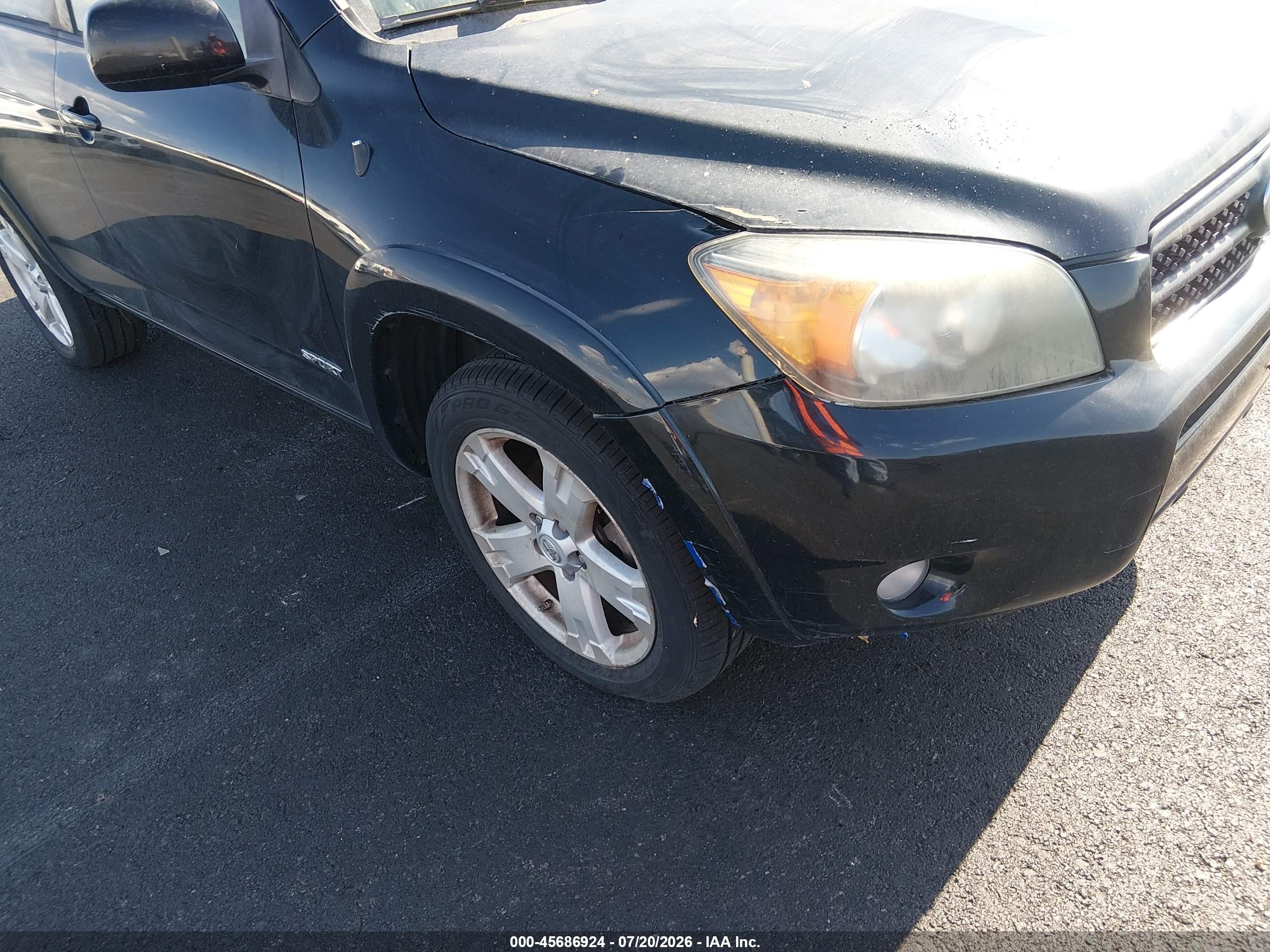 2007 Toyota Rav4 Sport Черный vin: JTMBK32V576022886