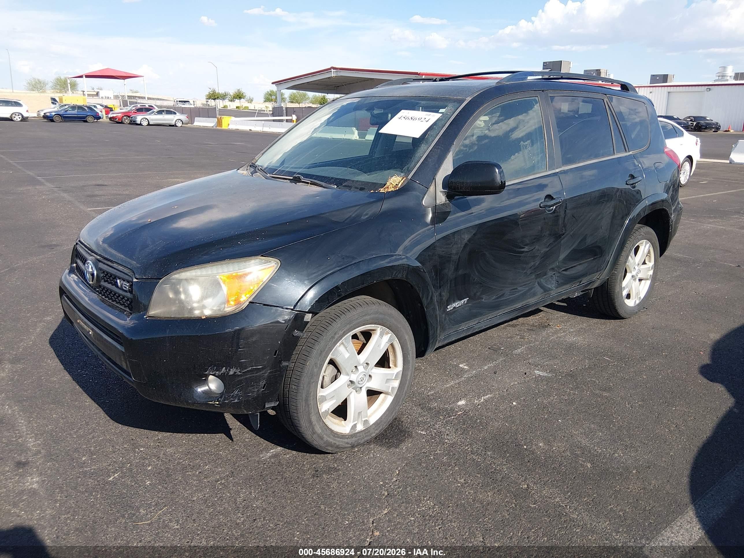 2007 Toyota Rav4 Sport Черный vin: JTMBK32V576022886