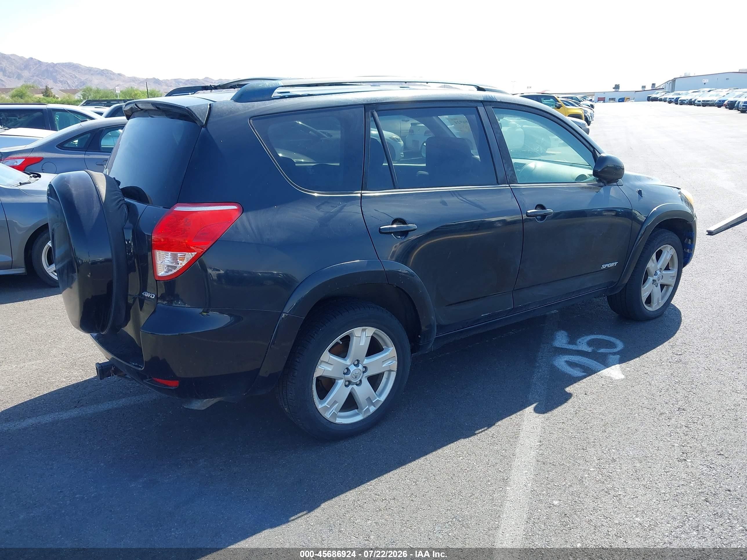 2007 Toyota Rav4 Sport Черный vin: JTMBK32V576022886
