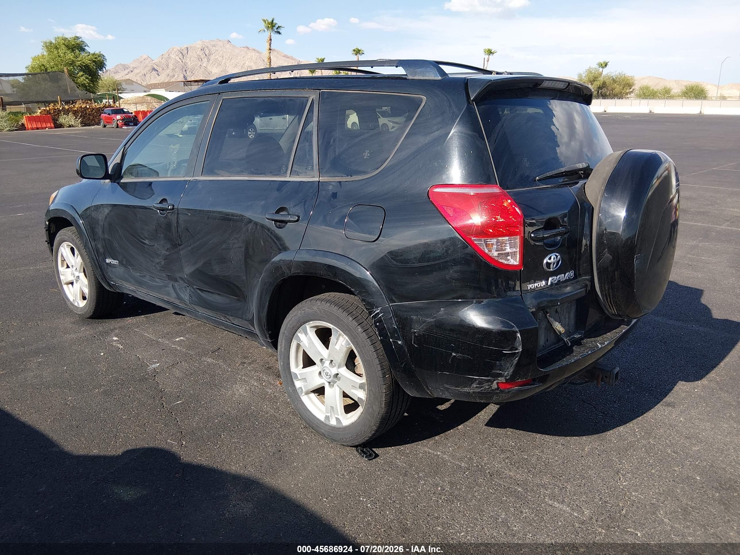 2007 Toyota Rav4 Sport Черный vin: JTMBK32V576022886