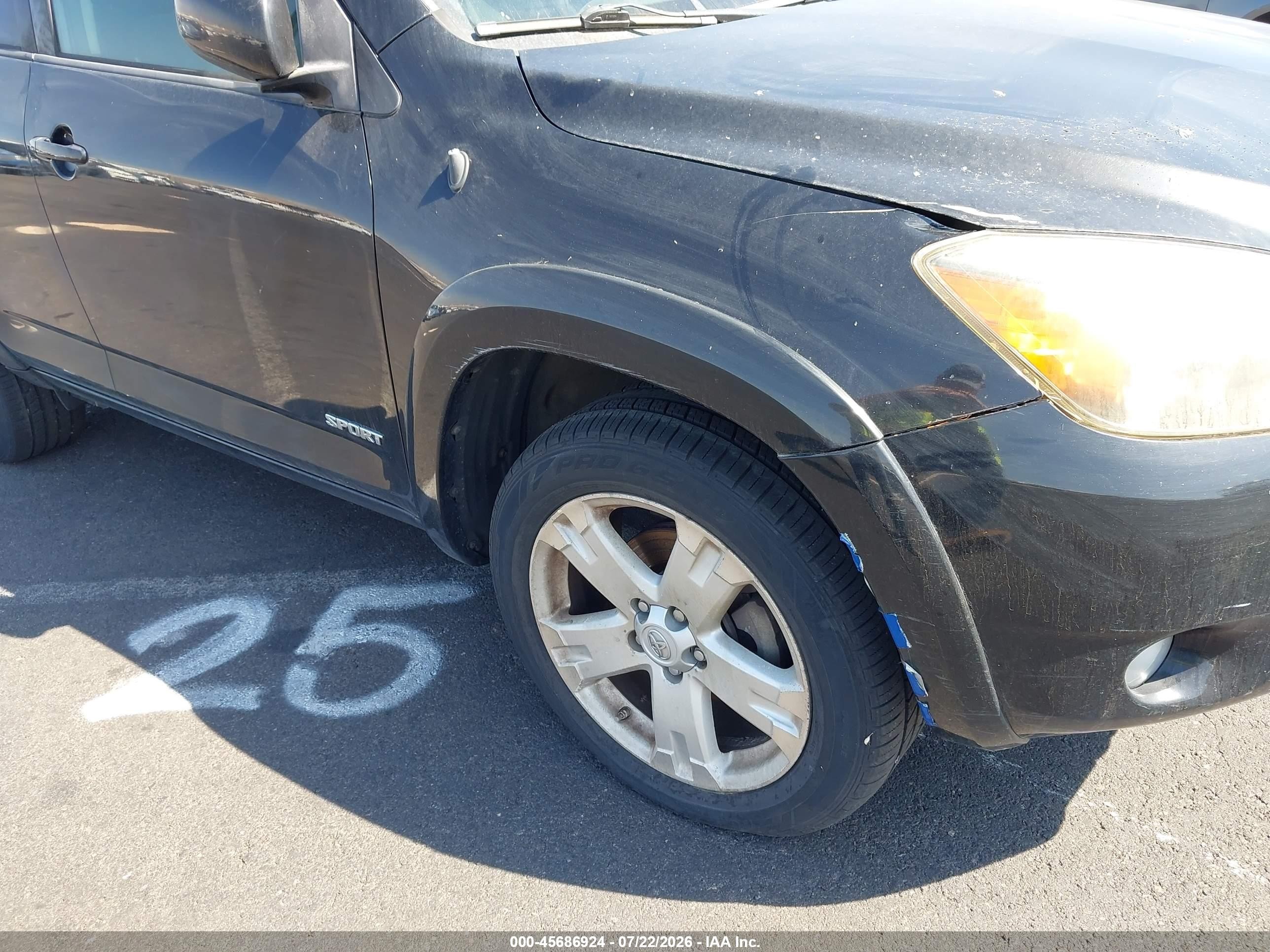 2007 Toyota Rav4 Sport Черный vin: JTMBK32V576022886