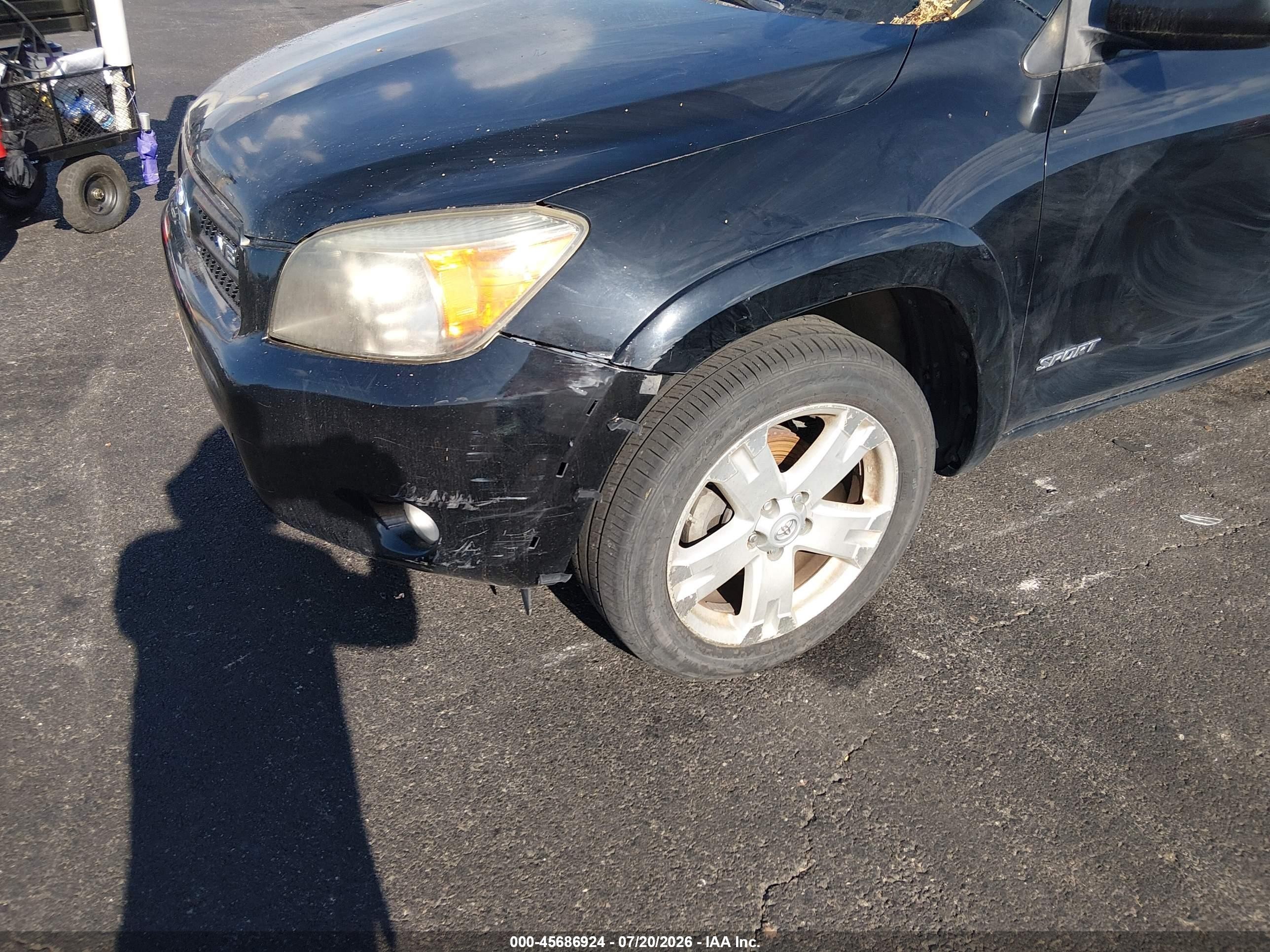 2007 Toyota Rav4 Sport Черный vin: JTMBK32V576022886