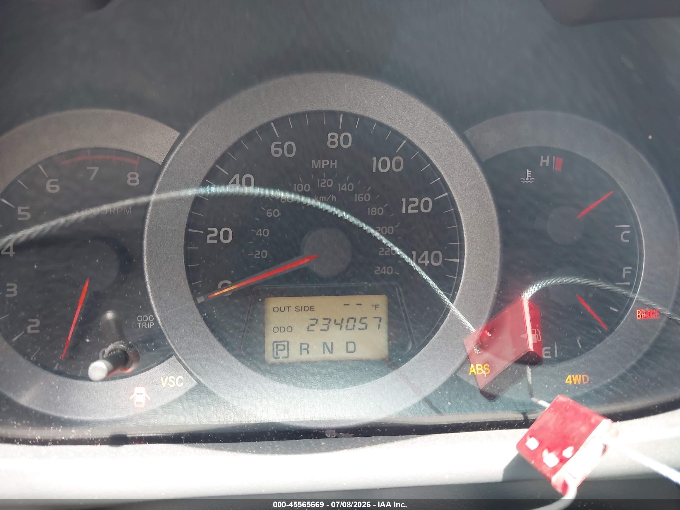 2008 Toyota Rav4 Sport V6 Blue vin: JTMBK32V585051893
