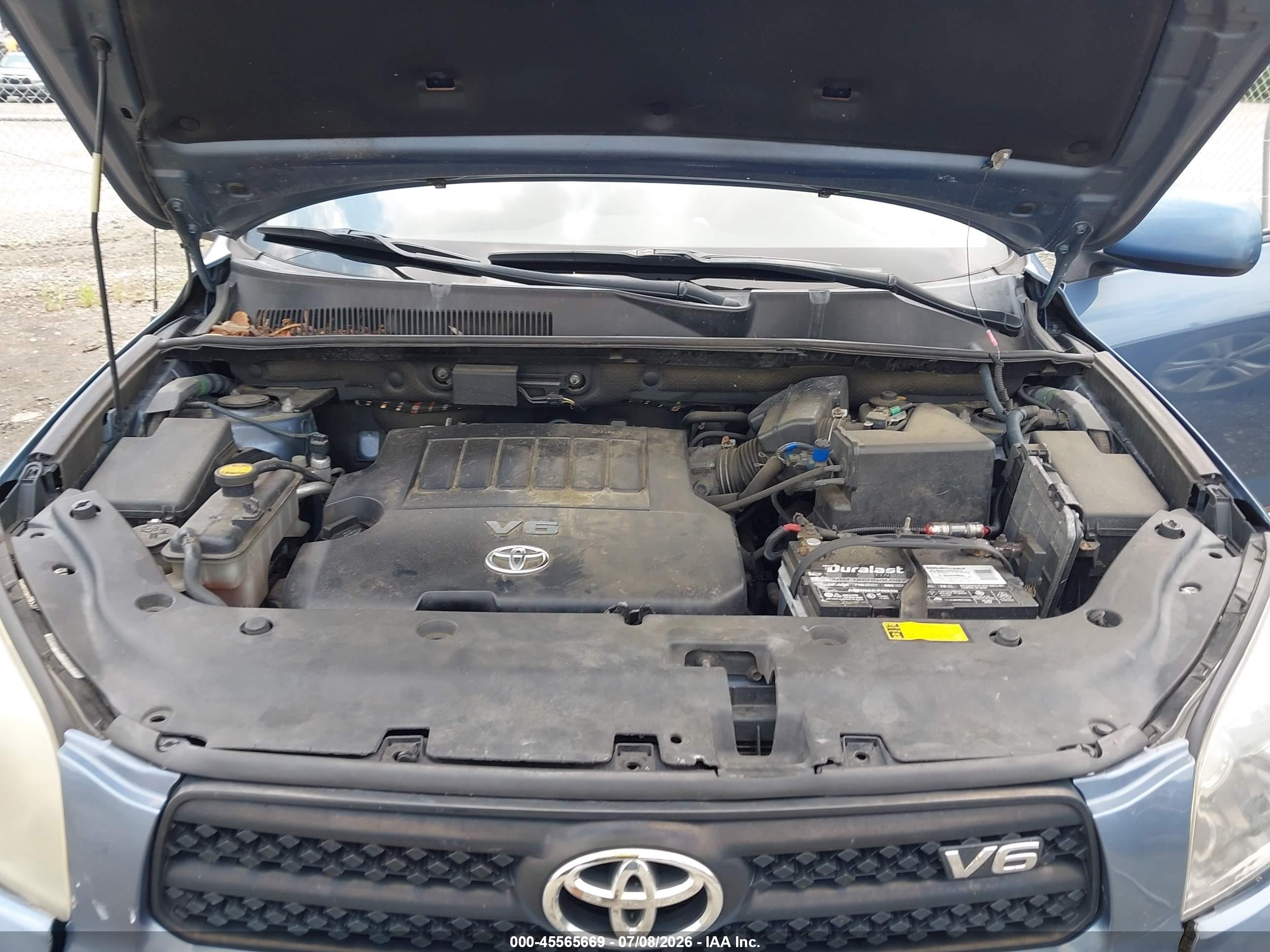 2008 Toyota Rav4 Sport V6 Blue vin: JTMBK32V585051893