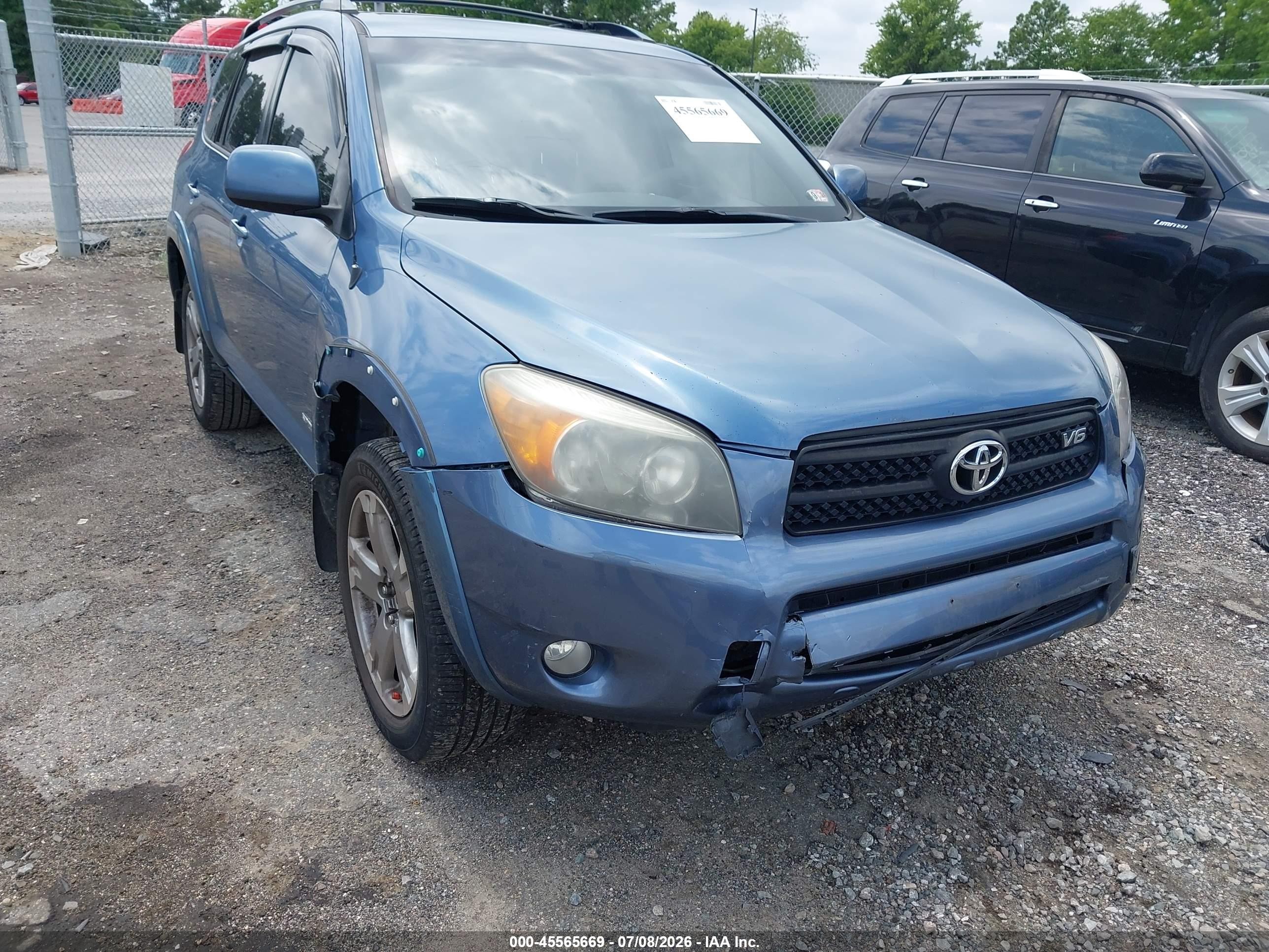 2008 Toyota Rav4 Sport V6 Blue vin: JTMBK32V585051893