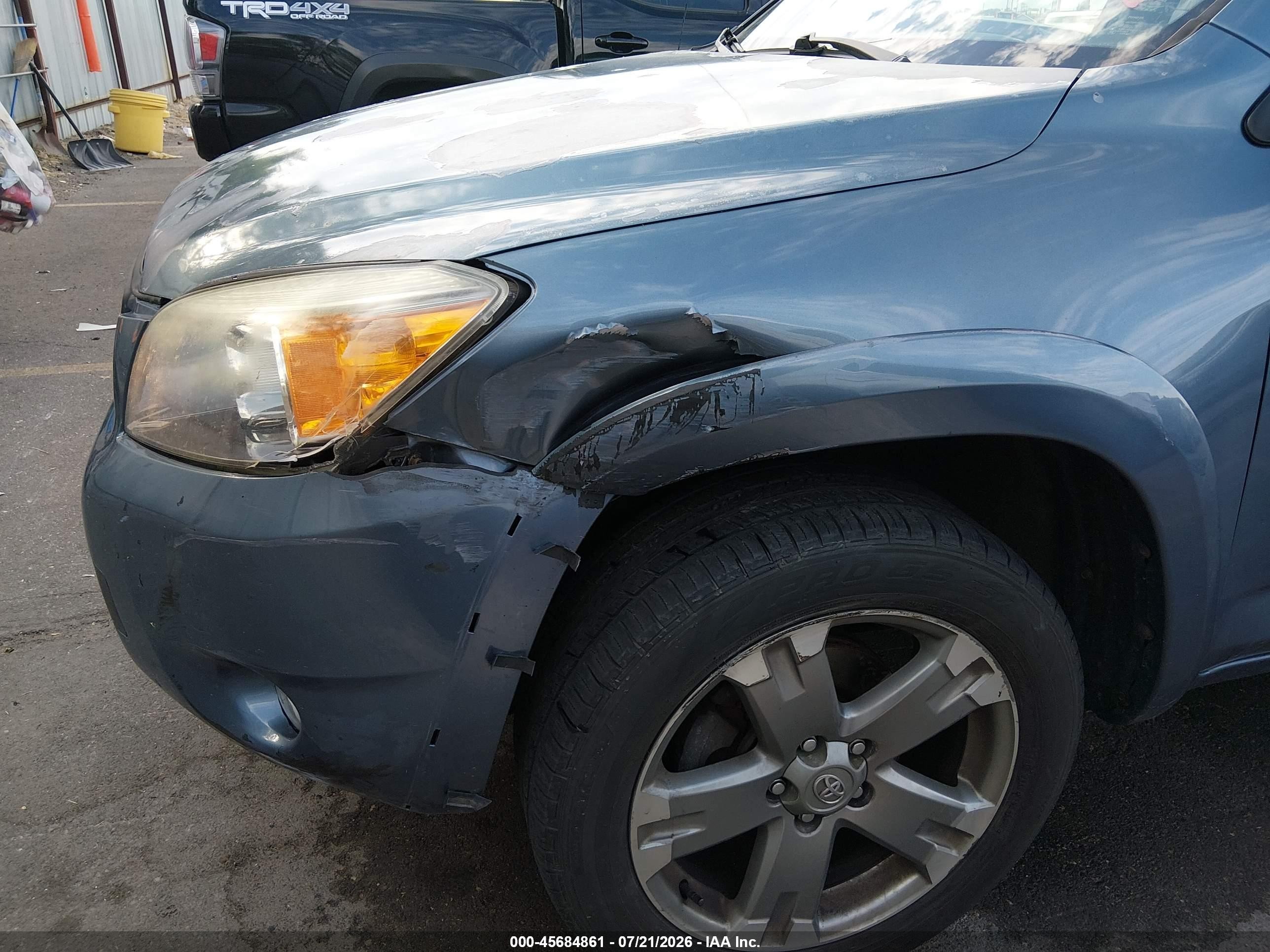 2008 Toyota Rav4 Sport V6 Blue vin: JTMBK32V585055782