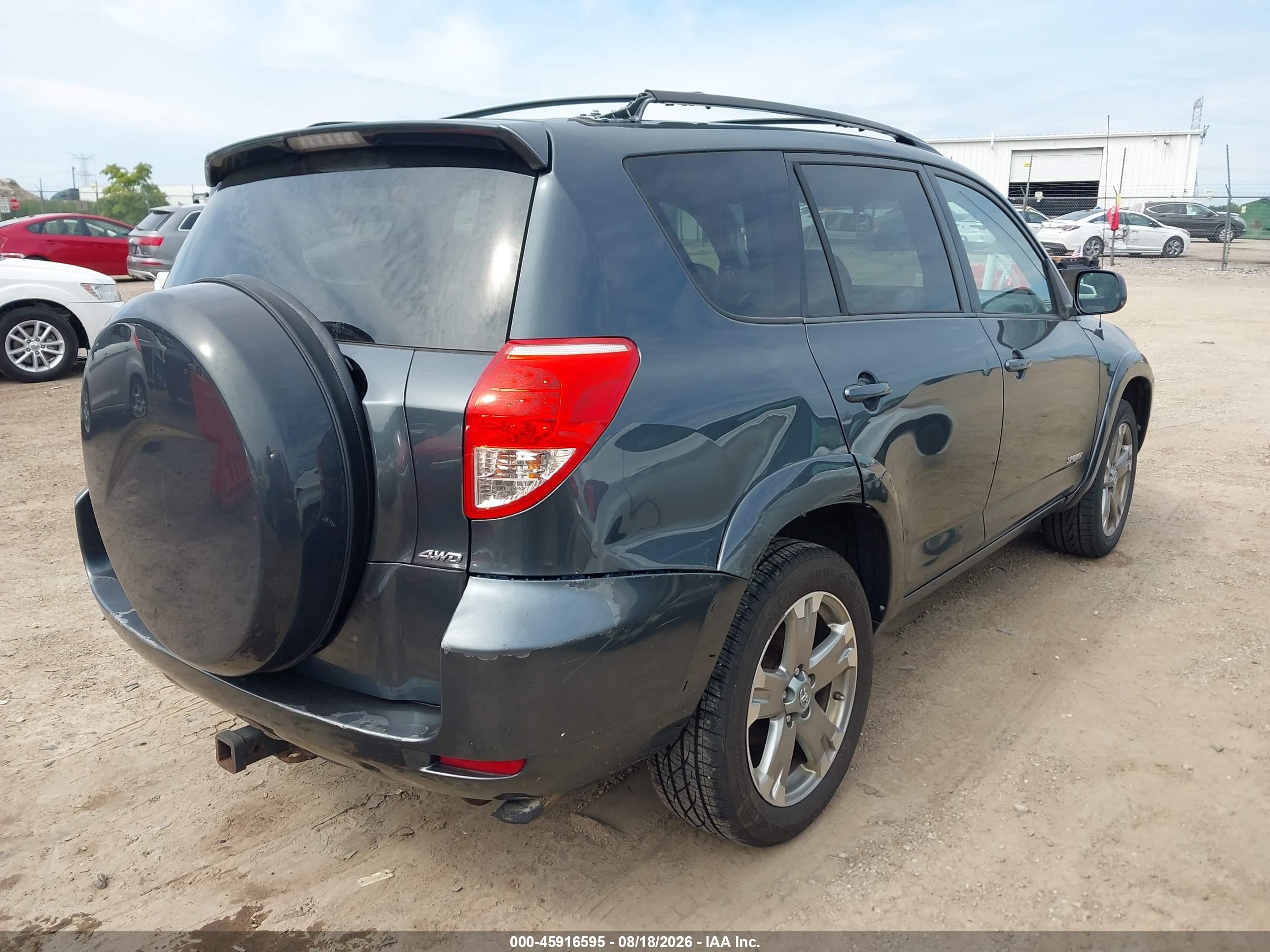 2008 Toyota Rav4 Sport V6 Gray vin: JTMBK32V586028656