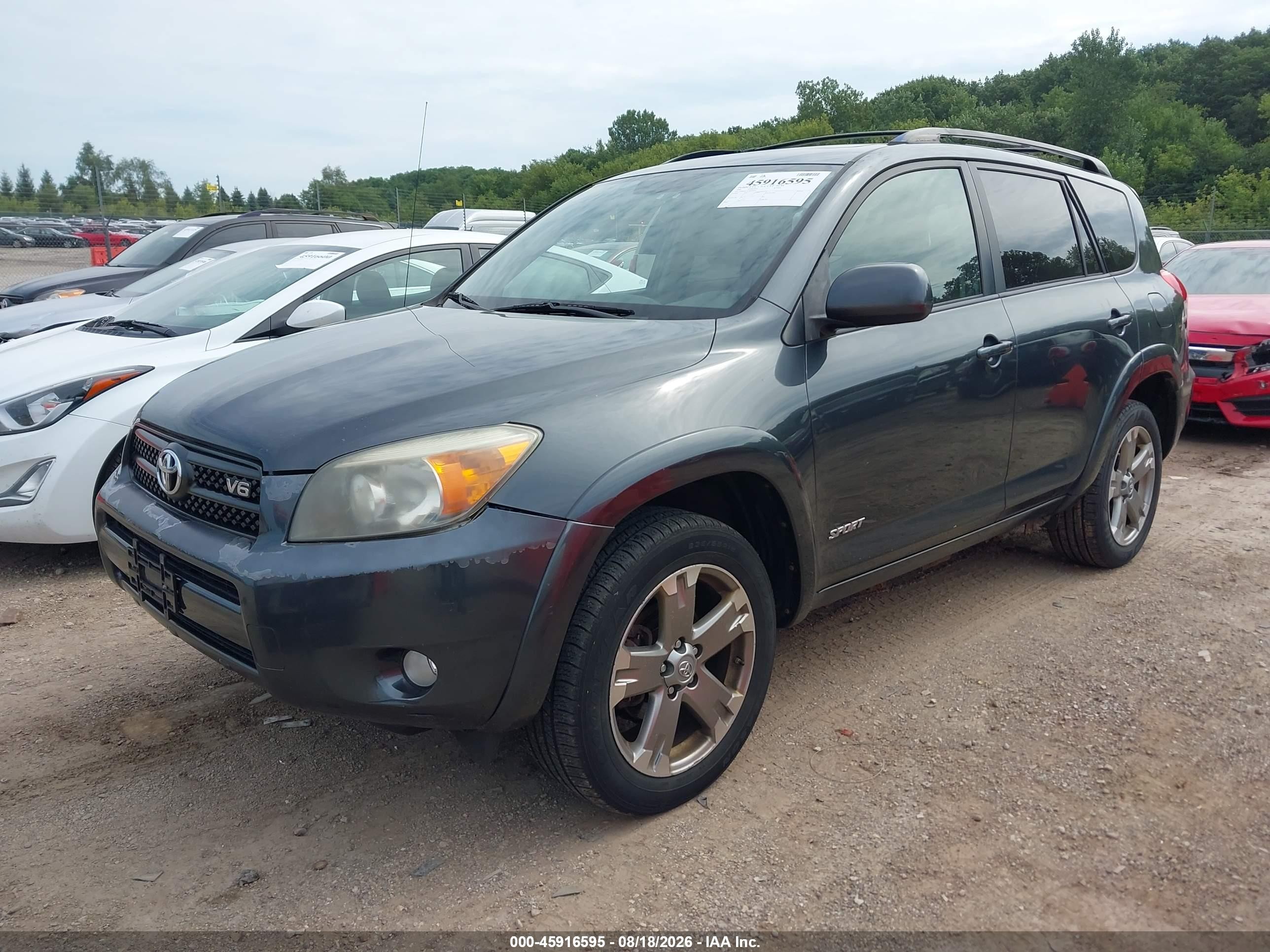 2008 Toyota Rav4 Sport V6 Gray vin: JTMBK32V586028656
