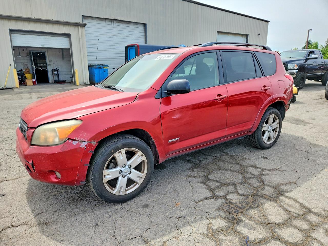 2007 Toyota Rav4 Sport Red vin: JTMBK32V675022224