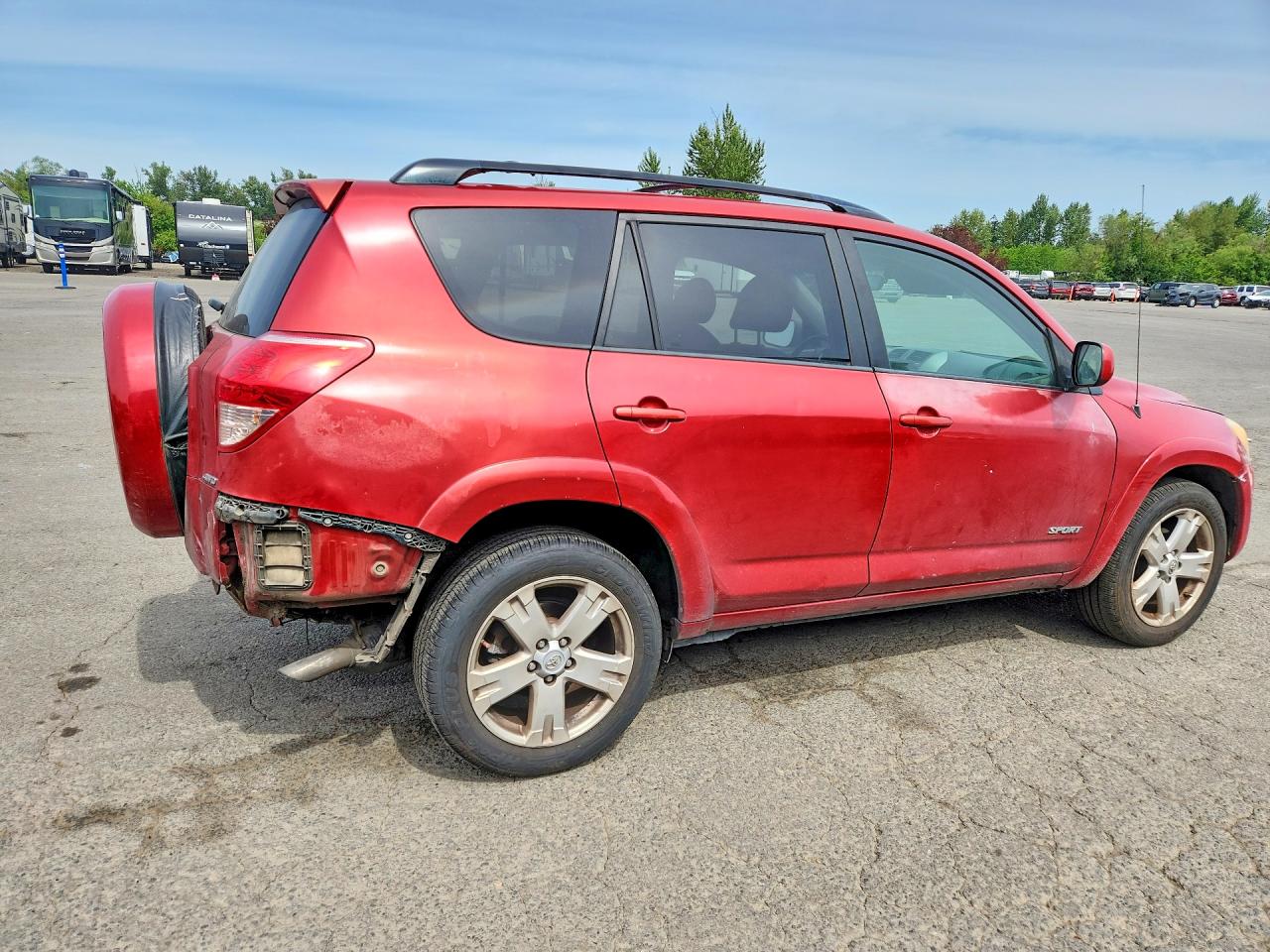 2007 Toyota Rav4 Sport Red vin: JTMBK32V675022224