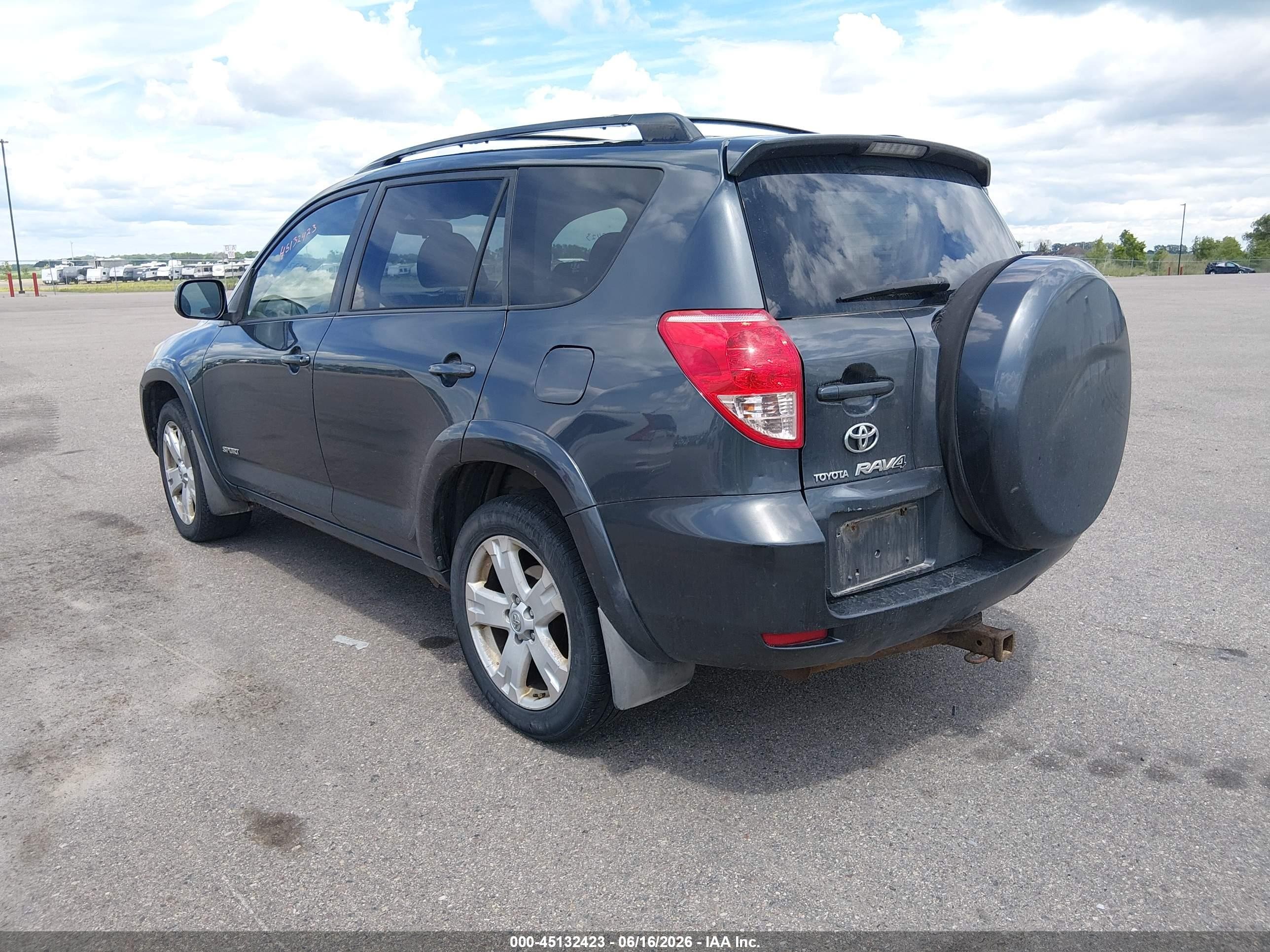 2007 Toyota Rav4 Sport V6 Gray vin: JTMBK32V676023190