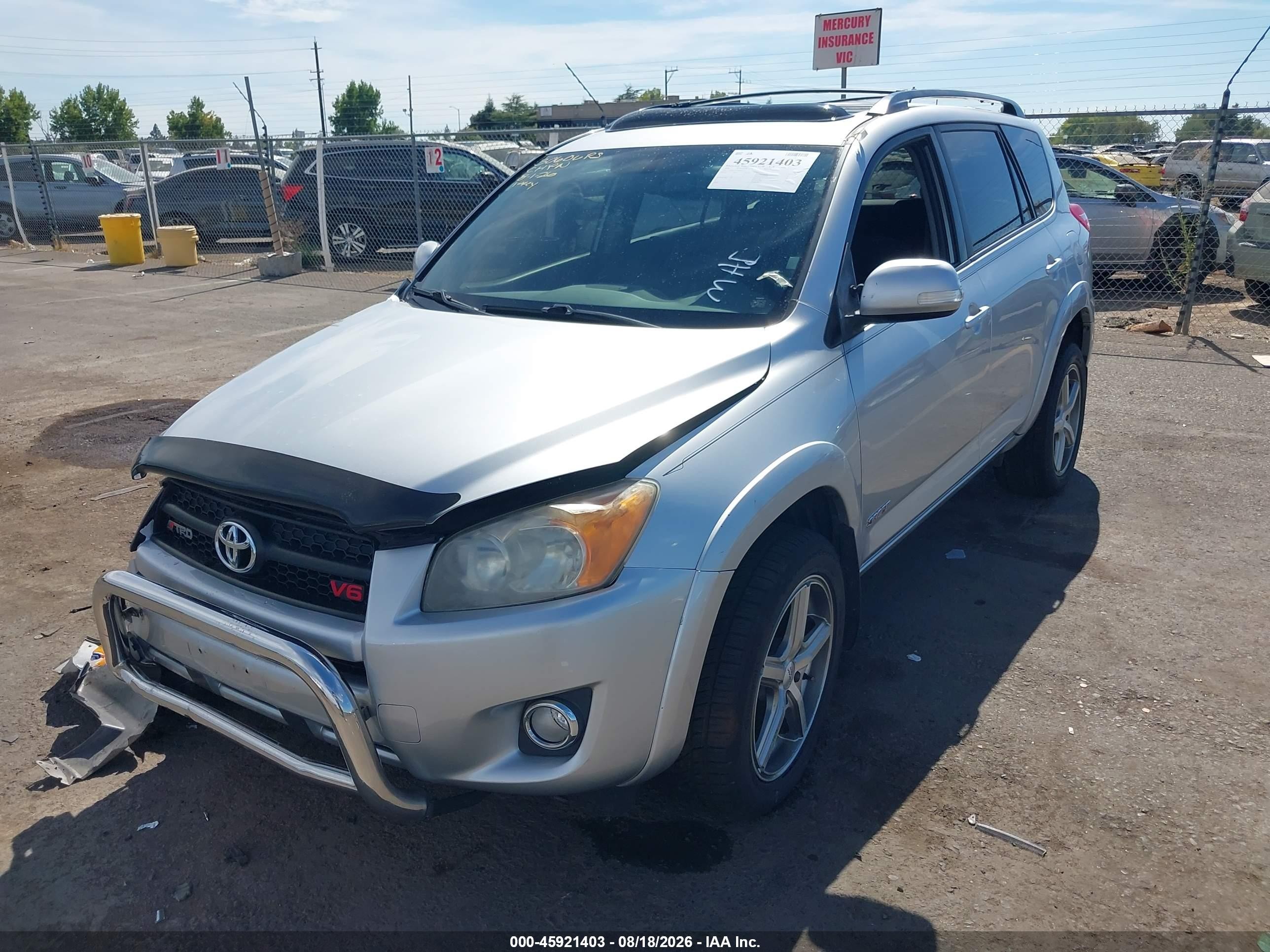 2009 Toyota Rav4 Sport V6 Silver vin: JTMBK32V695081535