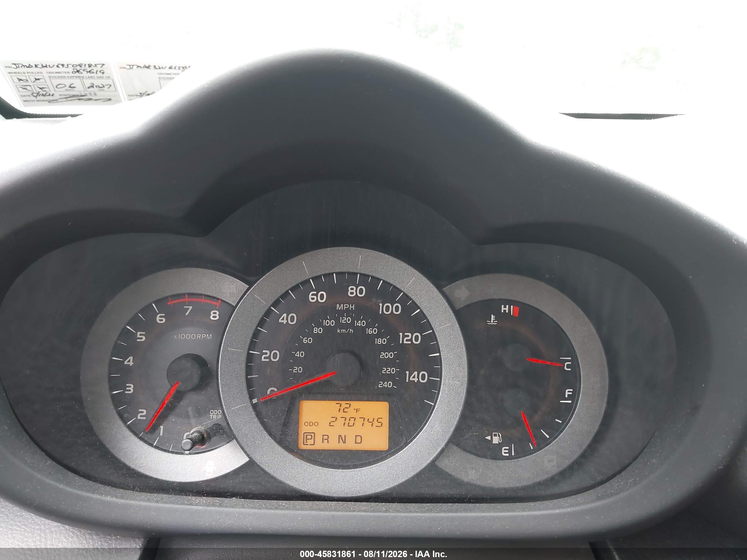 2009 Toyota Rav4 Sport V6 Серебряный vin: JTMBK32V695081857