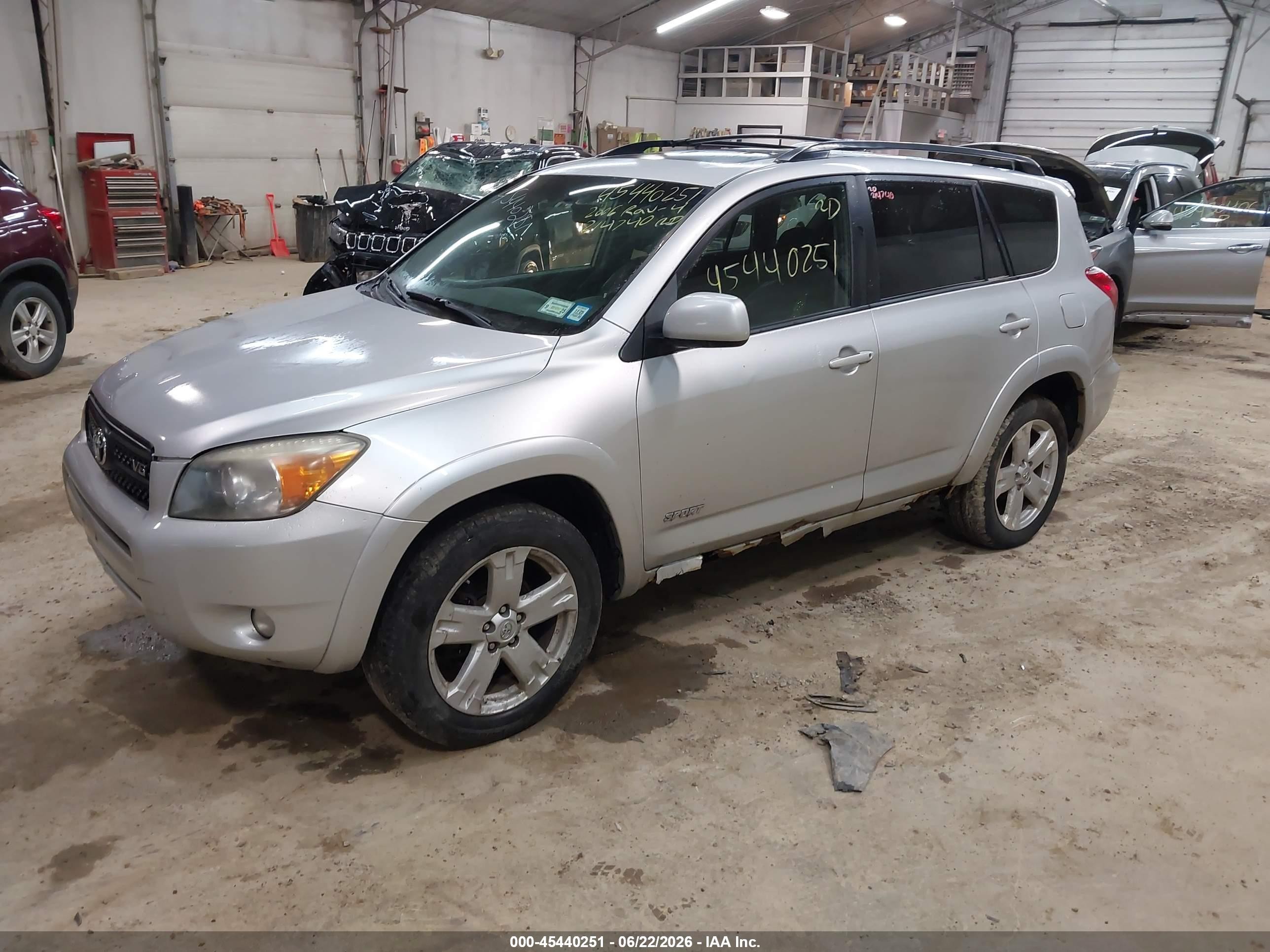 2006 Toyota Rav4 Sport V6 Silver vin: JTMBK32V765007097
