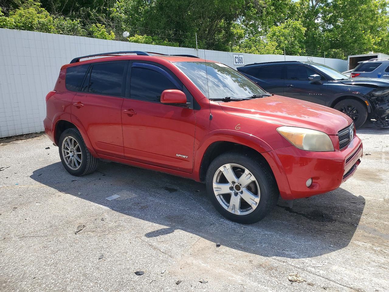 2007 Toyota Rav4 Sport Red vin: JTMBK32V775023978