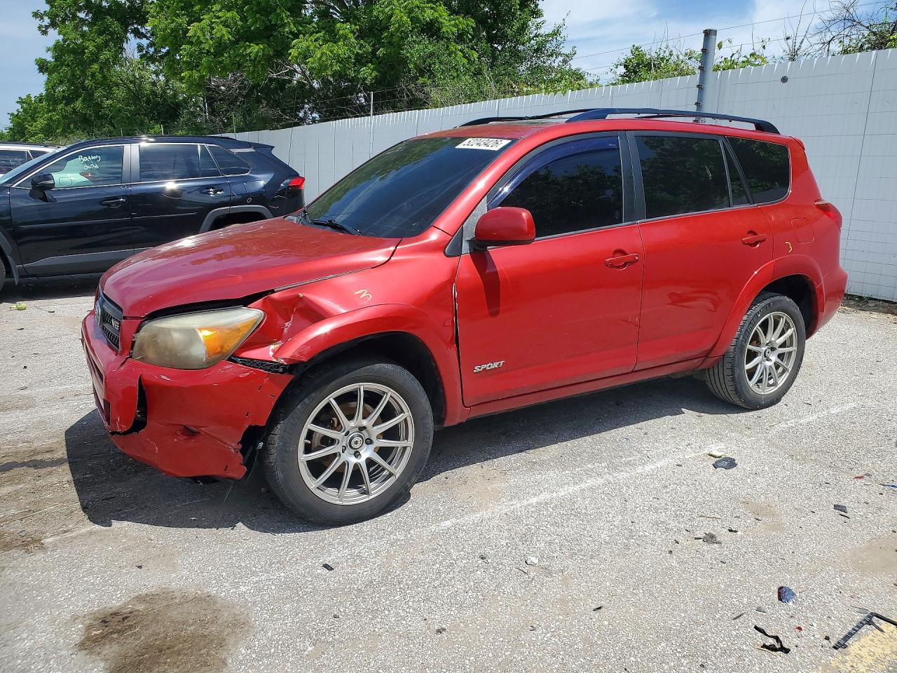 2007 Toyota Rav4 Sport Red vin: JTMBK32V775023978