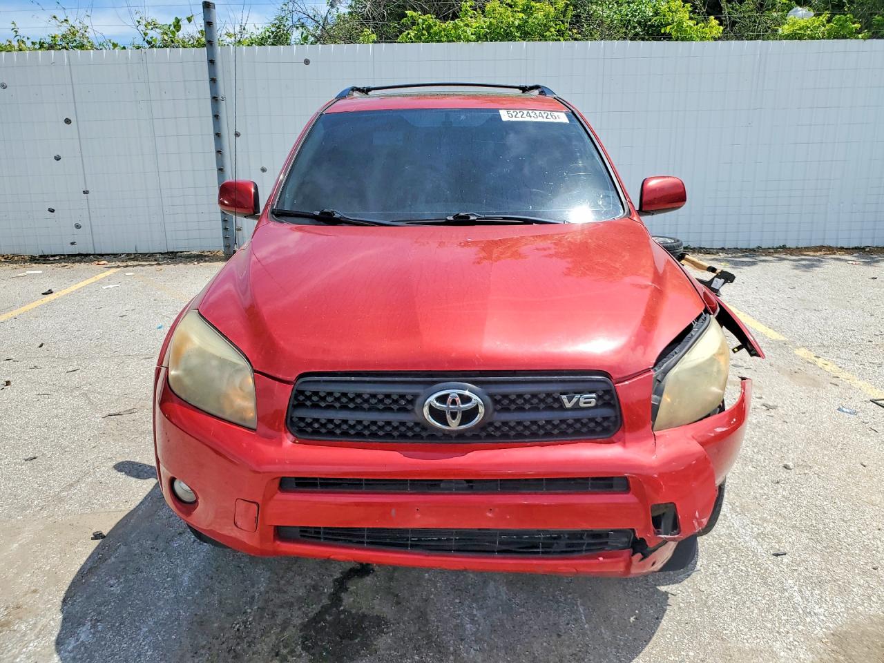 2007 Toyota Rav4 Sport Red vin: JTMBK32V775023978