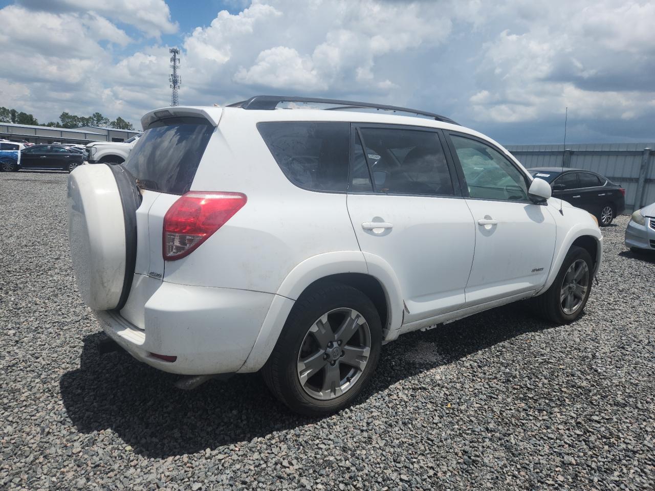 2008 Toyota Rav4 Sport White vin: JTMBK32V785043830