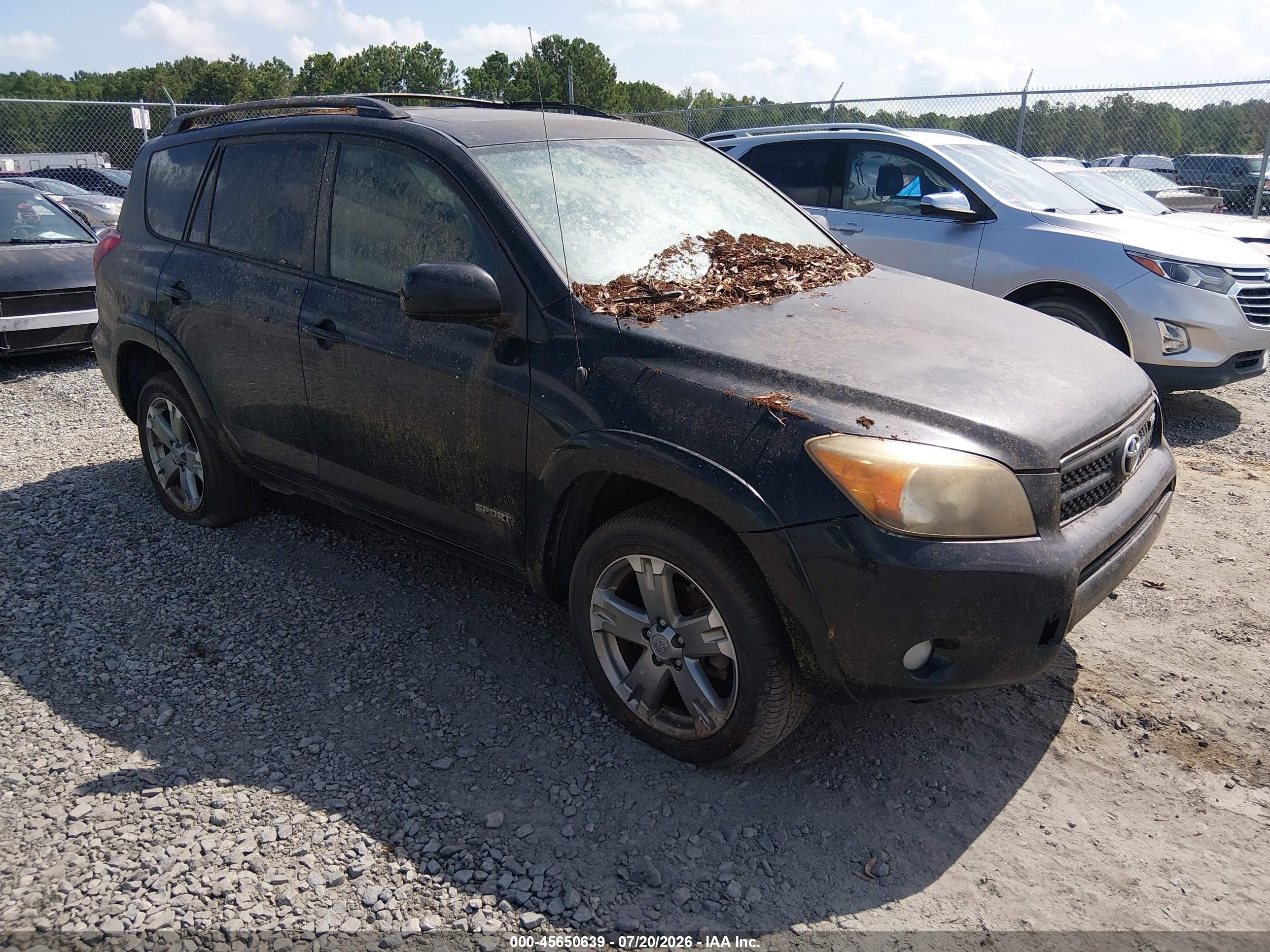 2008 Toyota Rav4 Sport V6 Black vin: JTMBK32V786030120