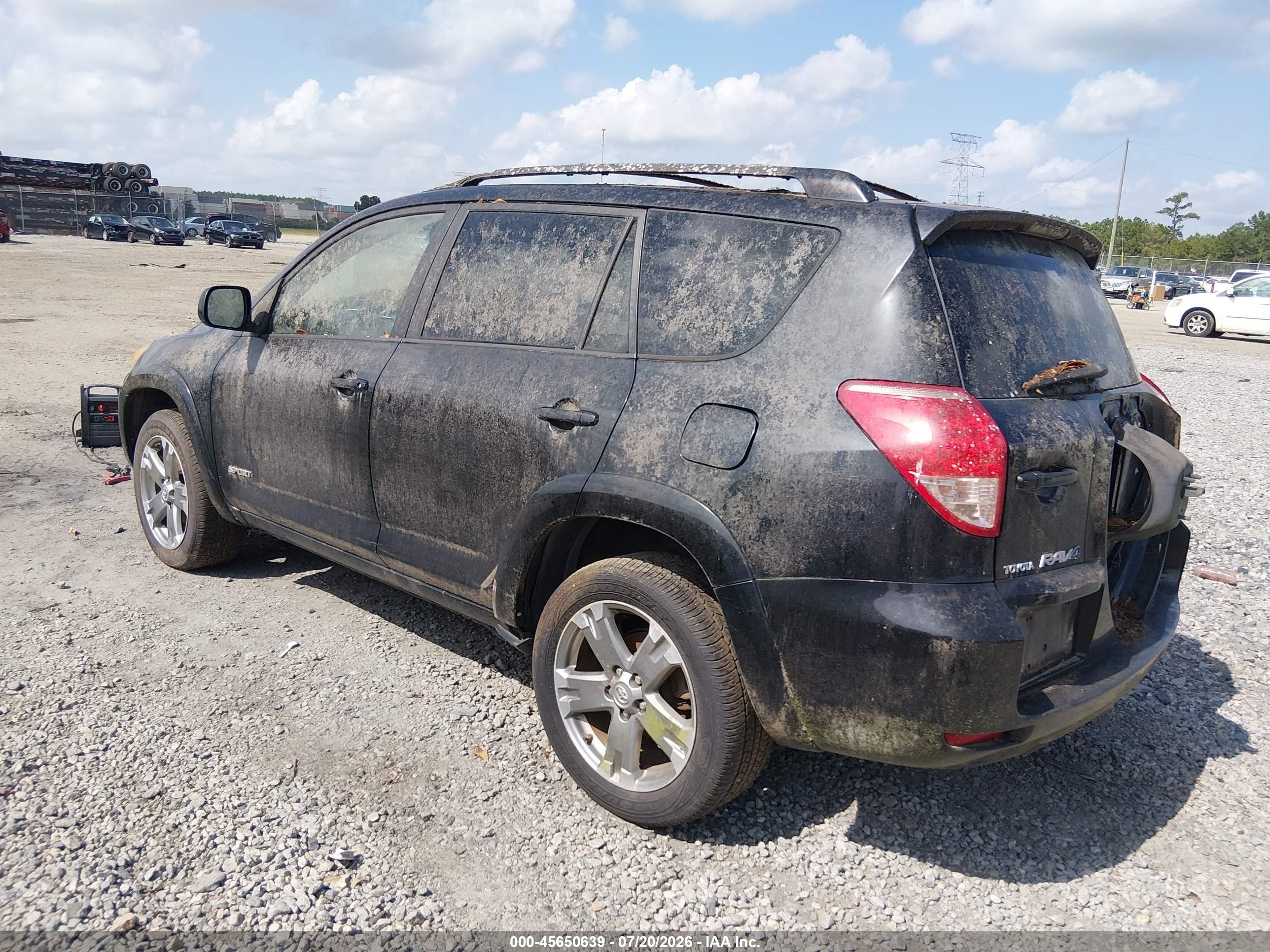 2008 Toyota Rav4 Sport V6 Black vin: JTMBK32V786030120