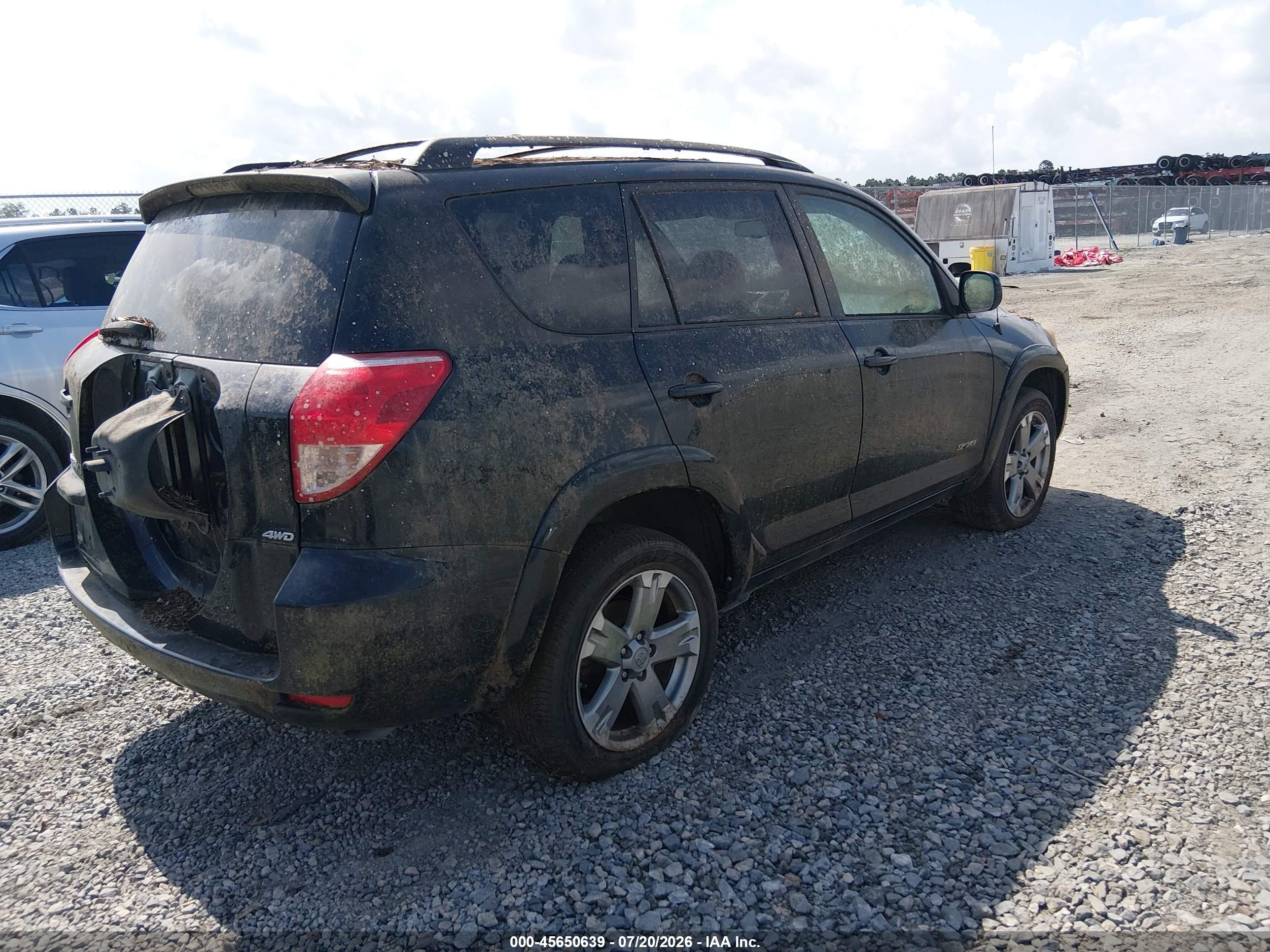 2008 Toyota Rav4 Sport V6 Black vin: JTMBK32V786030120
