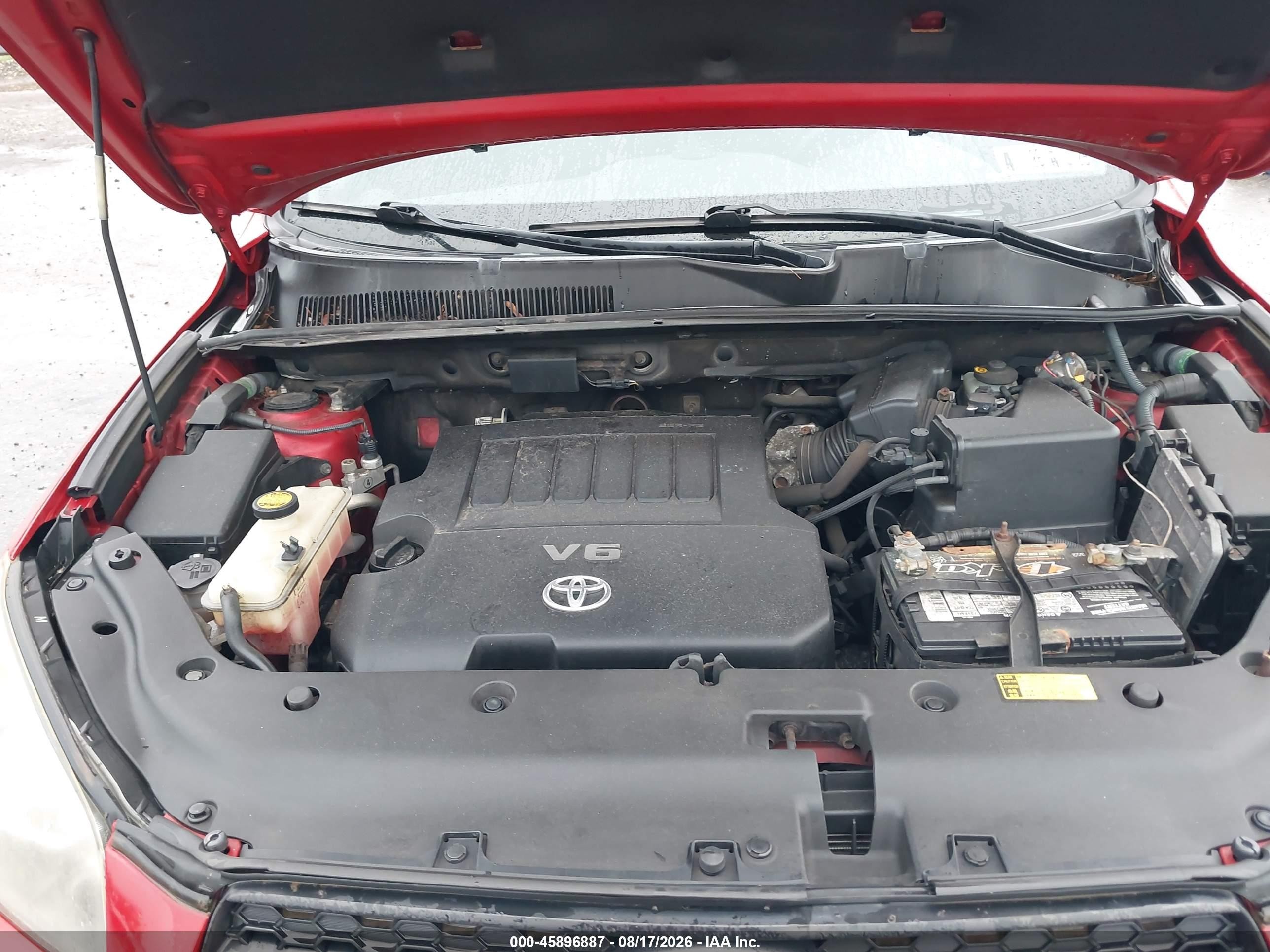 2009 Toyota Rav4 Sport V6 Red vin: JTMBK32V795082368