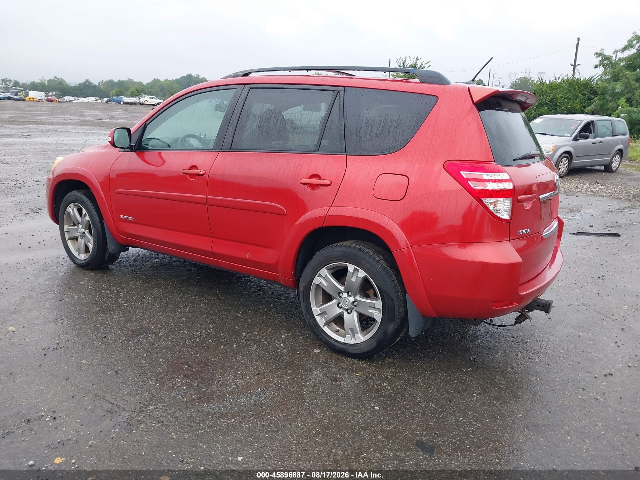 2009 Toyota Rav4 Sport V6 Red vin: JTMBK32V795082368