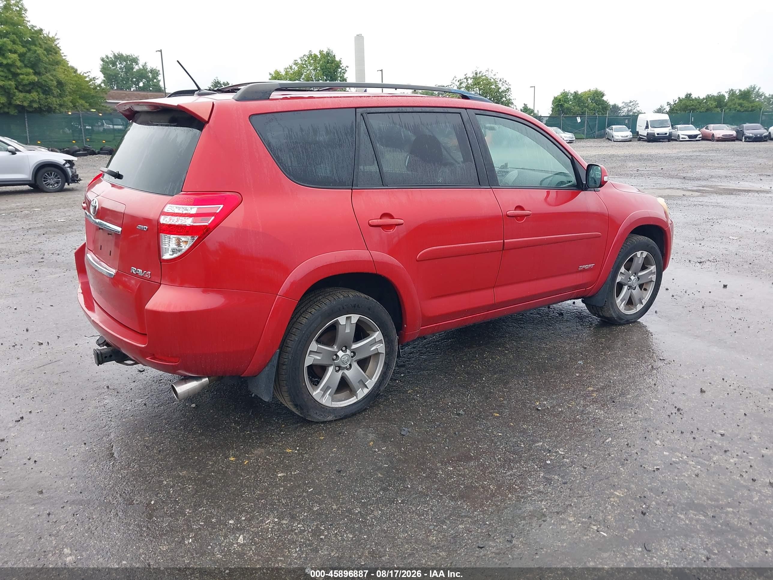 2009 Toyota Rav4 Sport V6 Red vin: JTMBK32V795082368