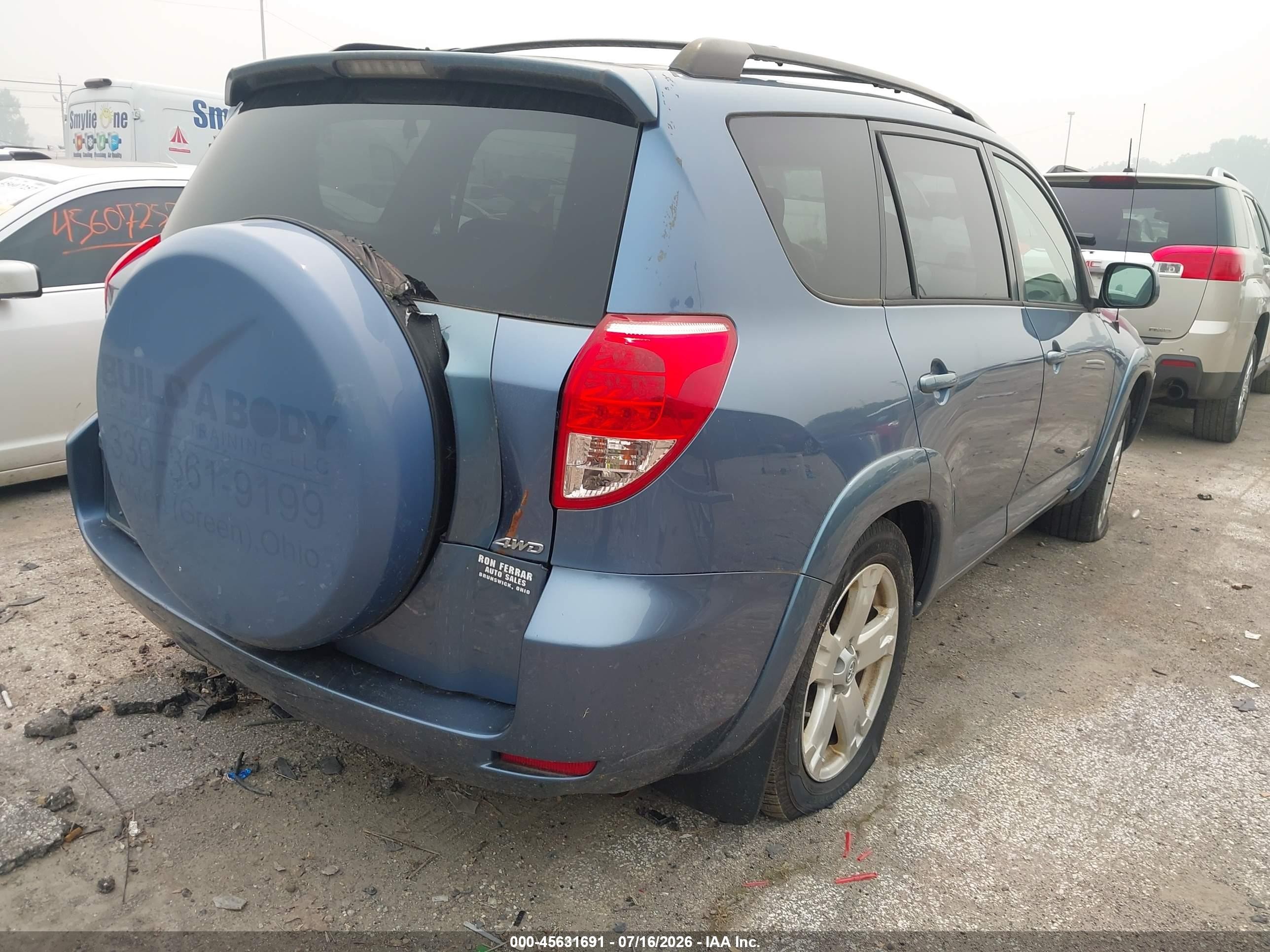 2006 Toyota Rav4 Sport V6 Blue vin: JTMBK32V866003487