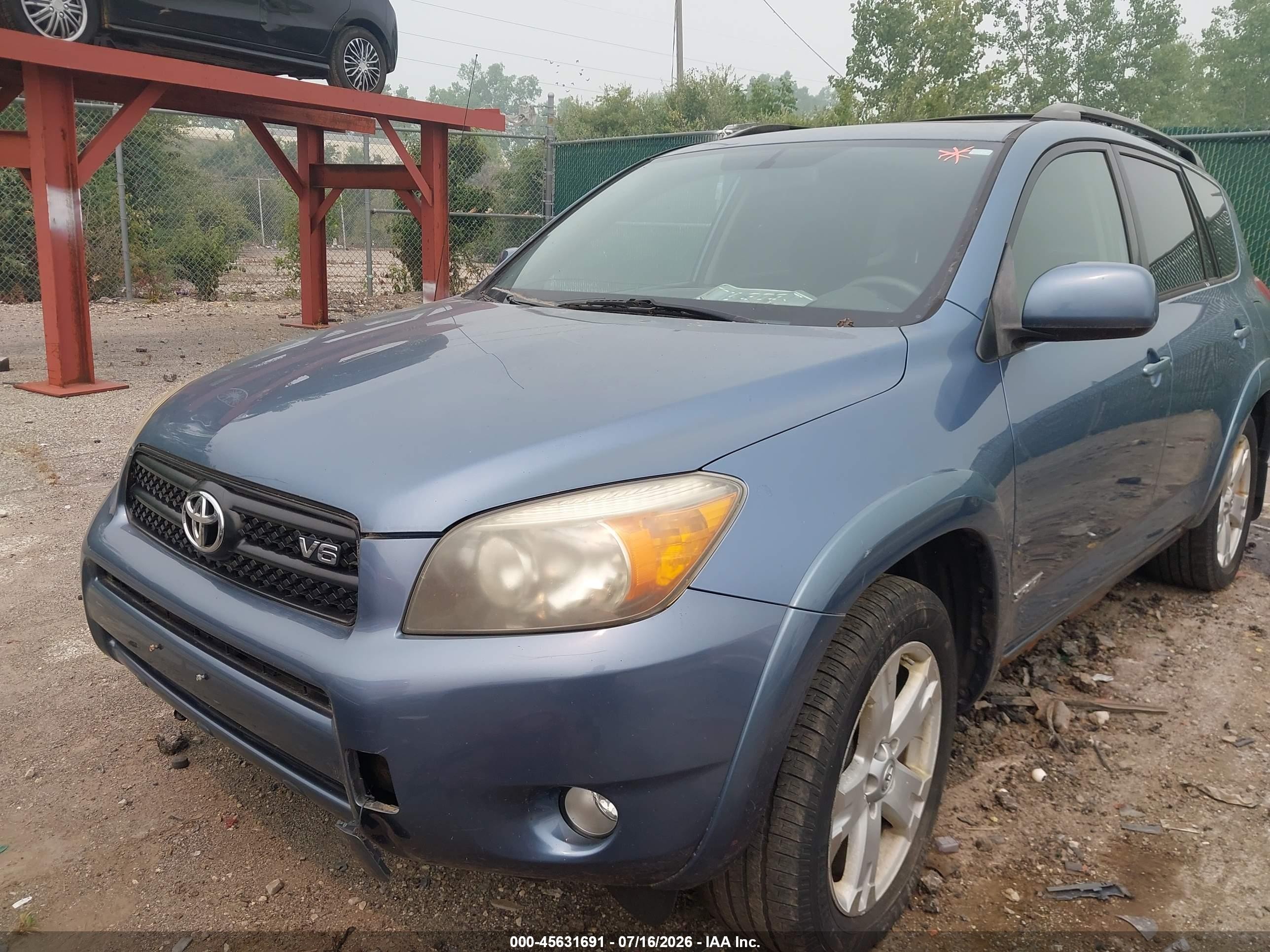 2006 Toyota Rav4 Sport V6 Blue vin: JTMBK32V866003487