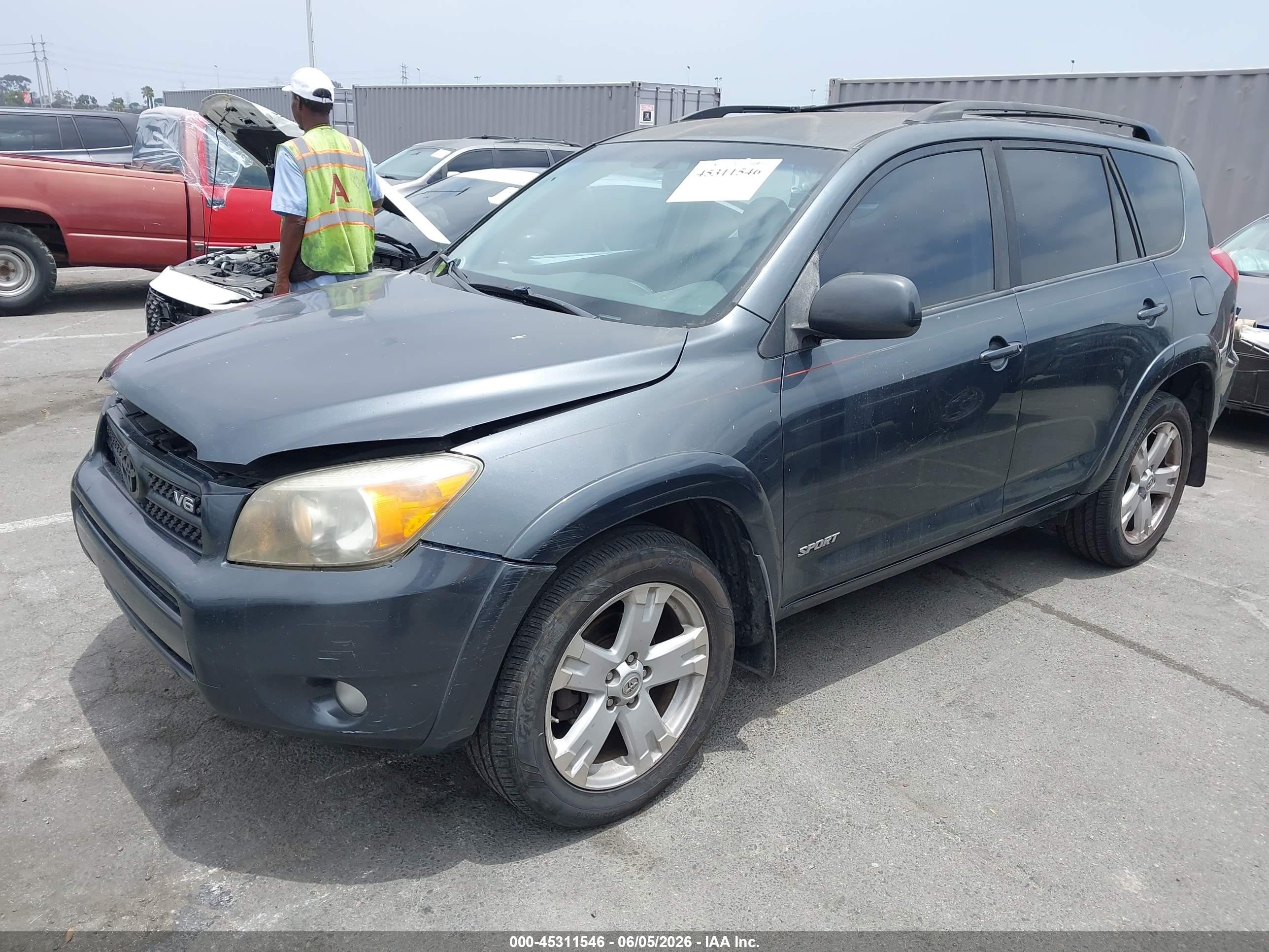 2007 Toyota Rav4 Sport V6 Gray vin: JTMBK32V876018802