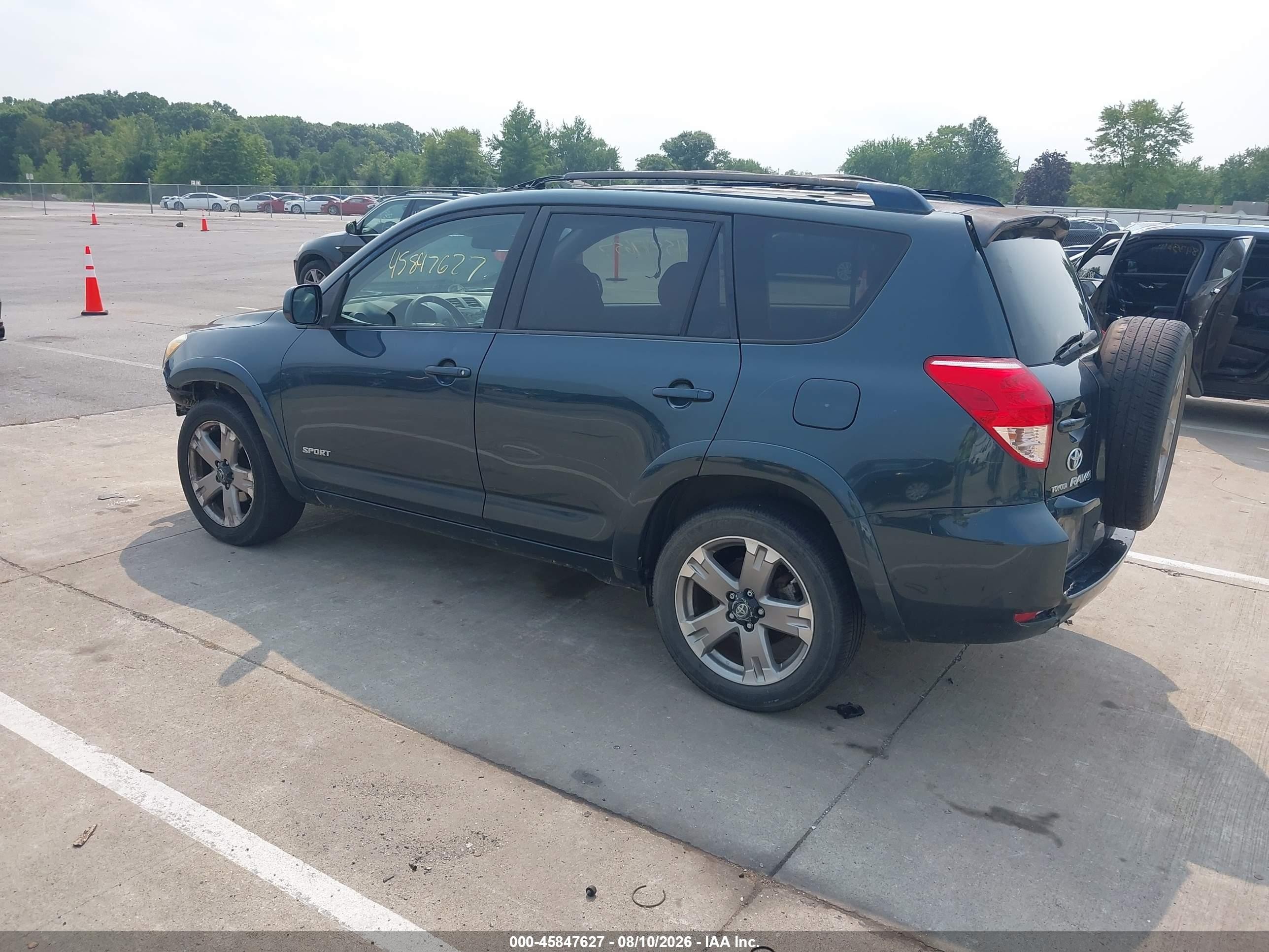 2008 Toyota Rav4 Sport V6 Blue vin: JTMBK32V885052634
