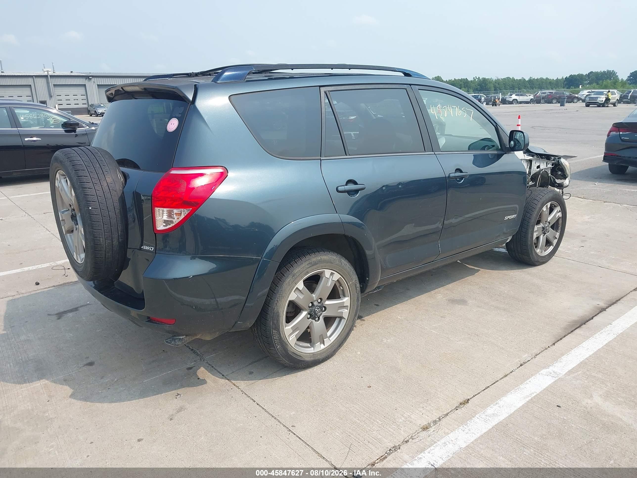 2008 Toyota Rav4 Sport V6 Blue vin: JTMBK32V885052634