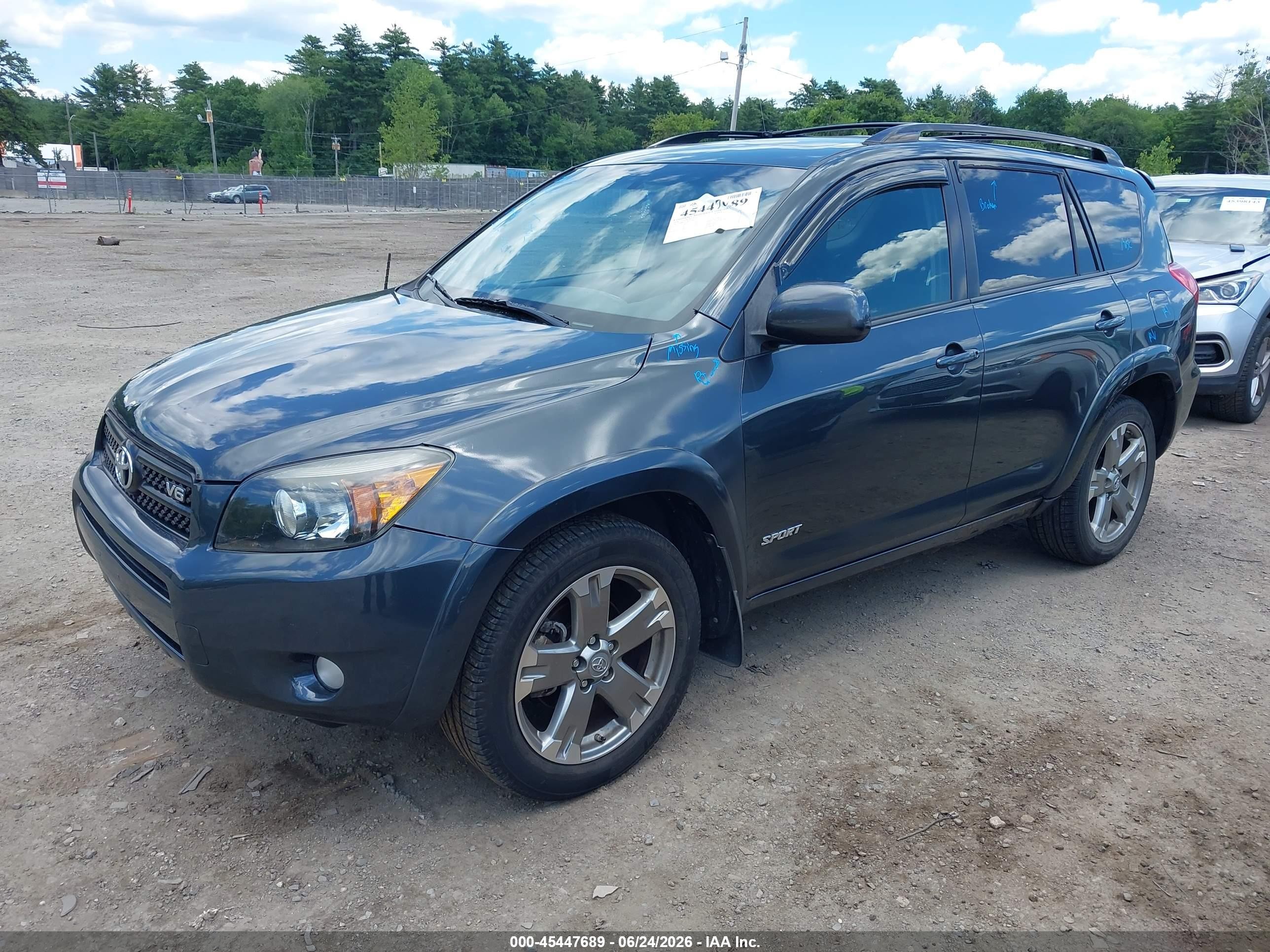 2008 Toyota Rav4 Sport V6 Gray vin: JTMBK32V885058269