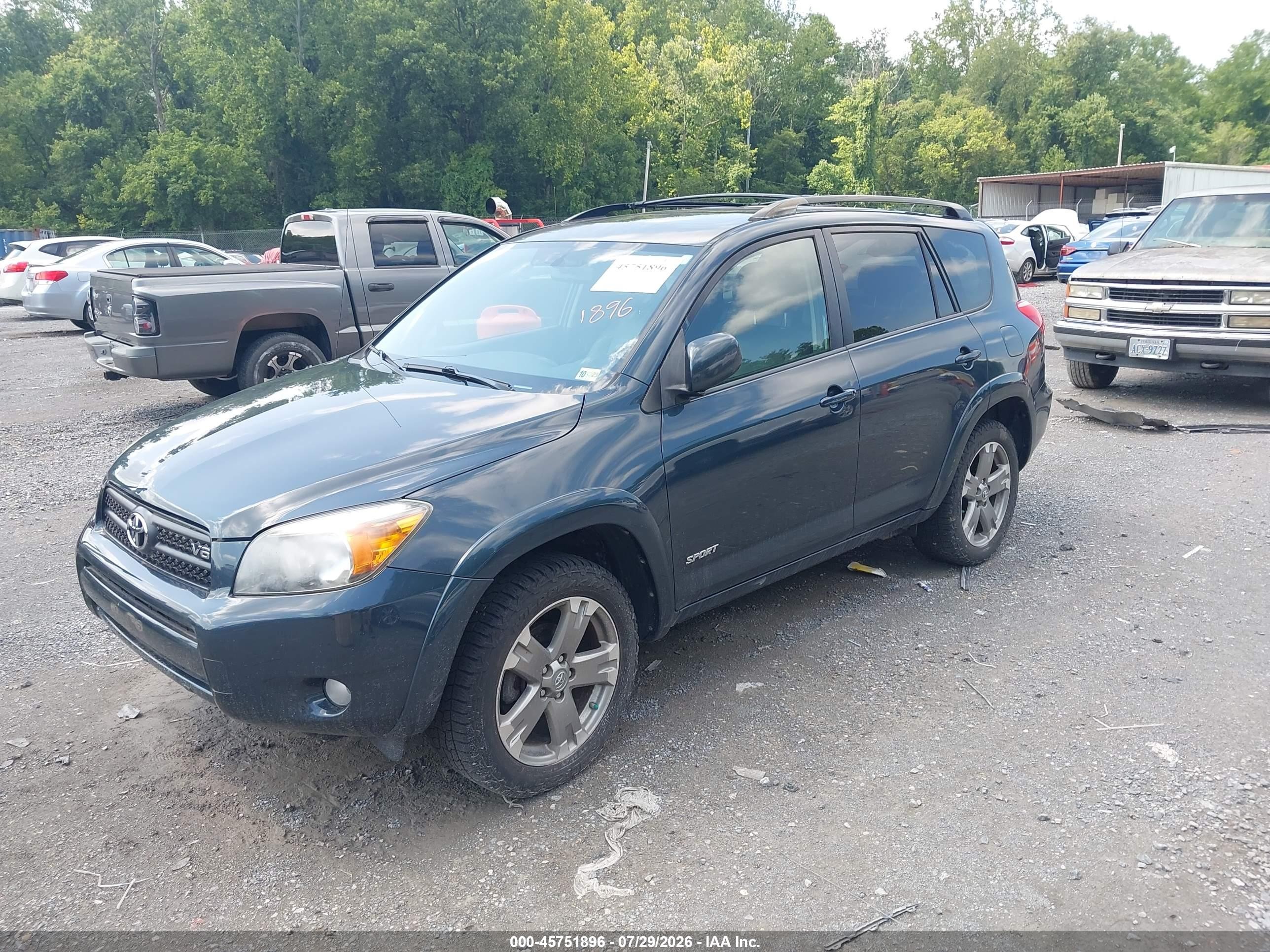 2008 Toyota Rav4 Sport V6 Black vin: JTMBK32V885070423