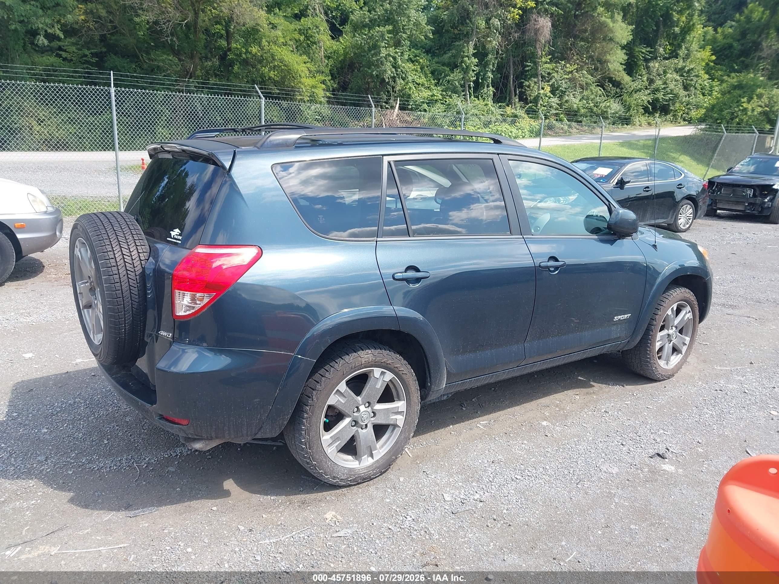 2008 Toyota Rav4 Sport V6 Black vin: JTMBK32V885070423