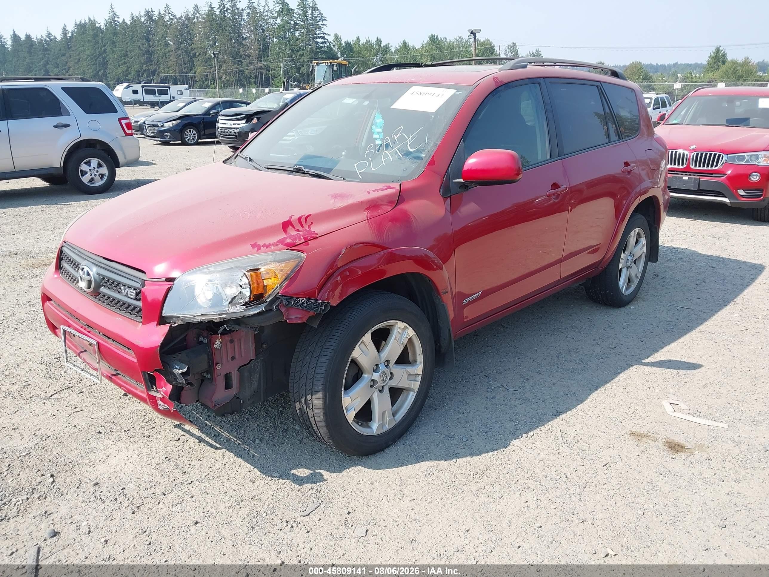 2007 Toyota Rav4 Sport Red vin: JTMBK32V976022129