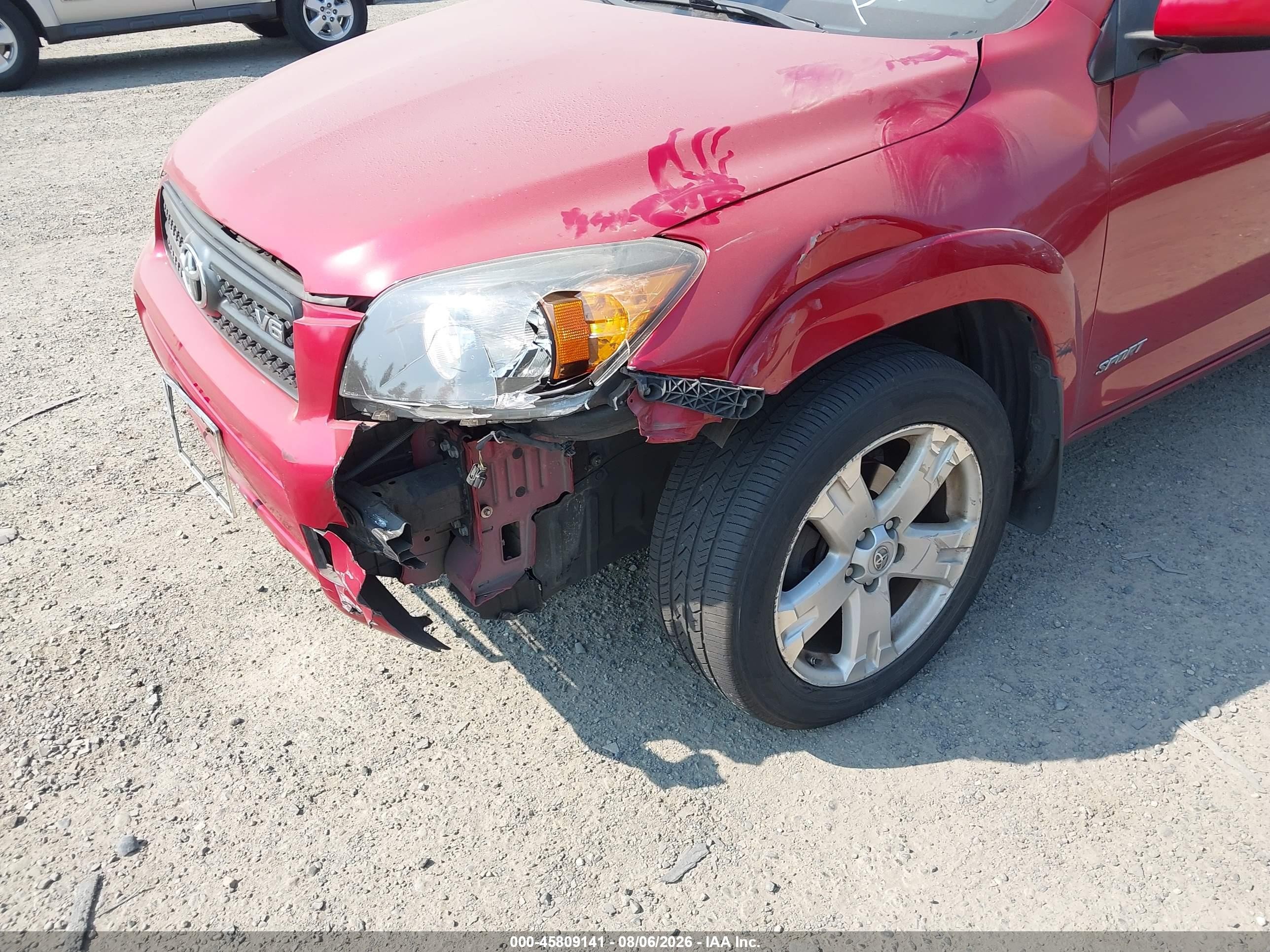 2007 Toyota Rav4 Sport Red vin: JTMBK32V976022129
