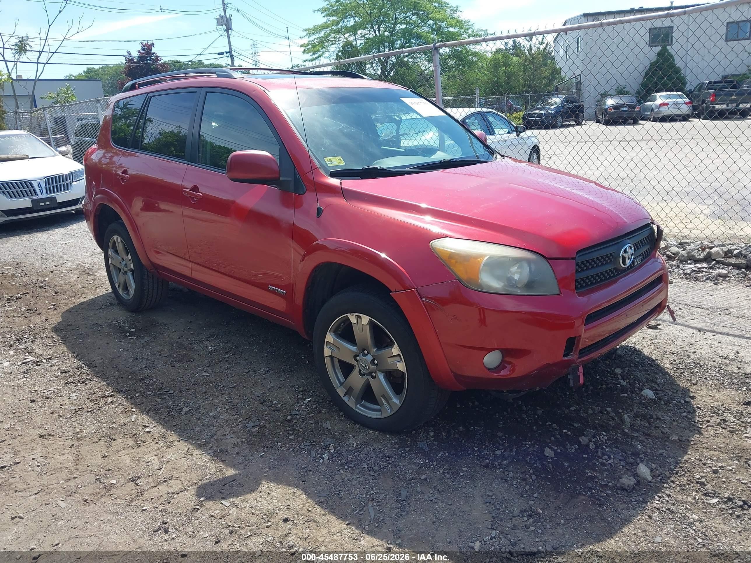 2008 Toyota Rav4 Sport V6 Red vin: JTMBK32V986028448