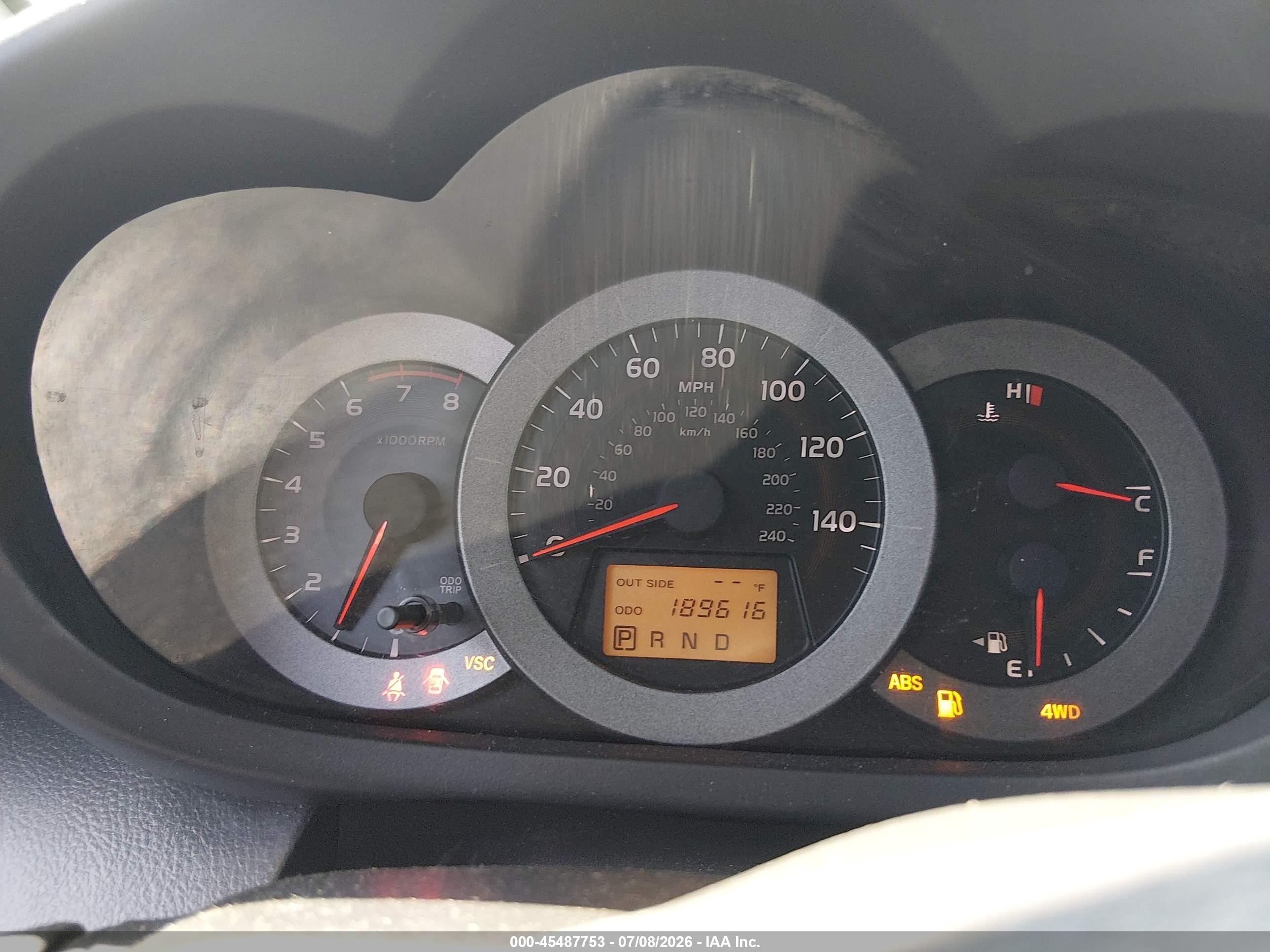 2008 Toyota Rav4 Sport V6 Red vin: JTMBK32V986028448